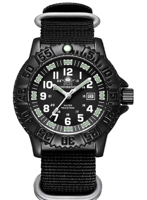 Addiesdive Sports Outdoor Military Watch Men's Quartz Watch 50 Meters Waterproof (050s) - Image 9