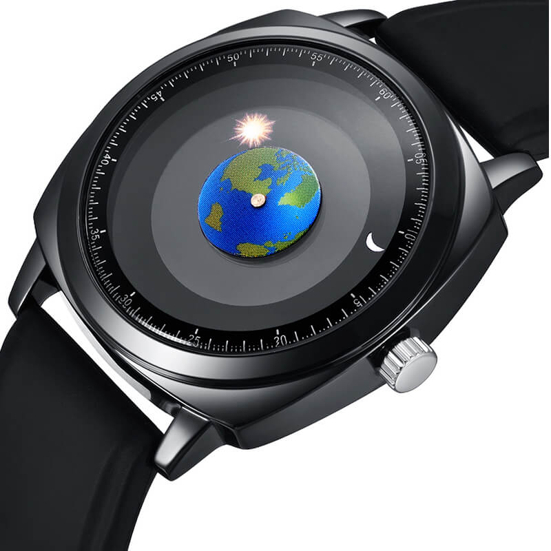 ADDIES Men's Waterproof Quartz Watch Youth Unique Dial Design Watch（1704） - Image 3