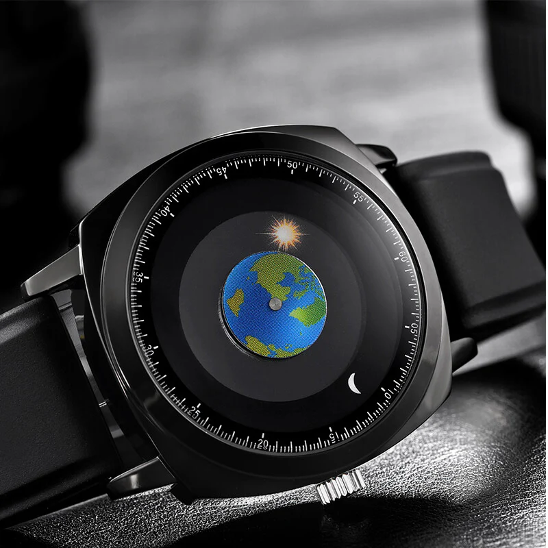 ADDIES Men's Waterproof Quartz Watch Youth Unique Dial Design Watch（1704） - Image 4