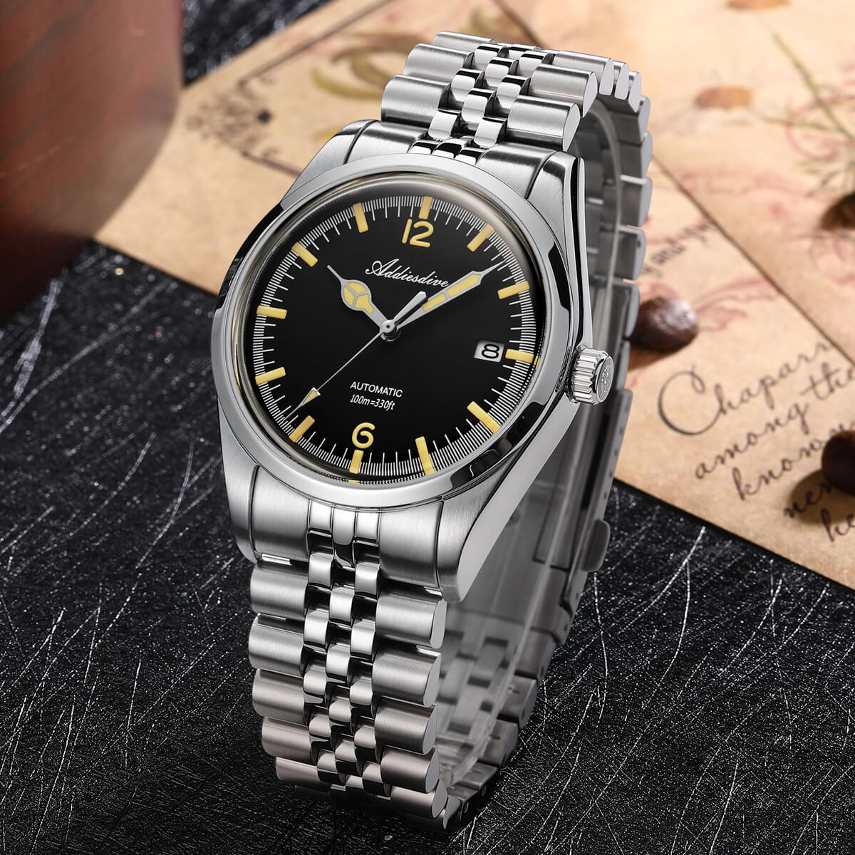 Addiesdive 39mm Automatic Watch Diver's 100M NH35 (AD2038) - Image 7