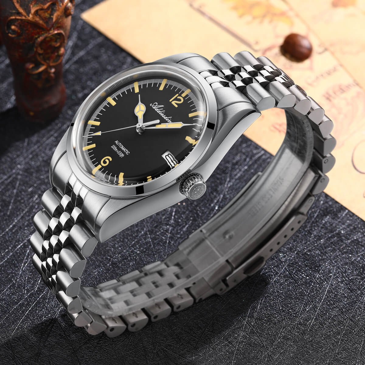 Addiesdive 39mm Automatic Watch Diver's 100M NH35 (AD2038) - Image 8