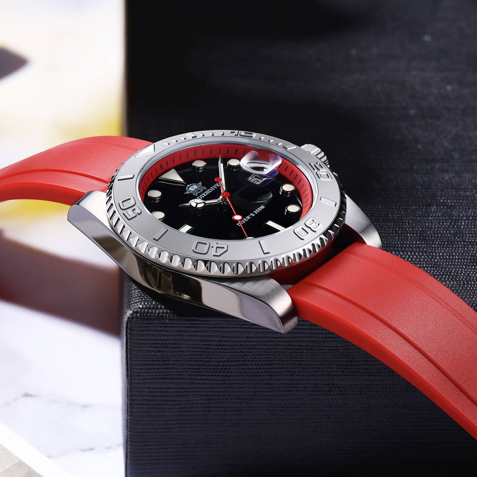 ADDIESDIVE 41mm Sports Quartz Watch Waterproof 200M (AD2040) - Image 15