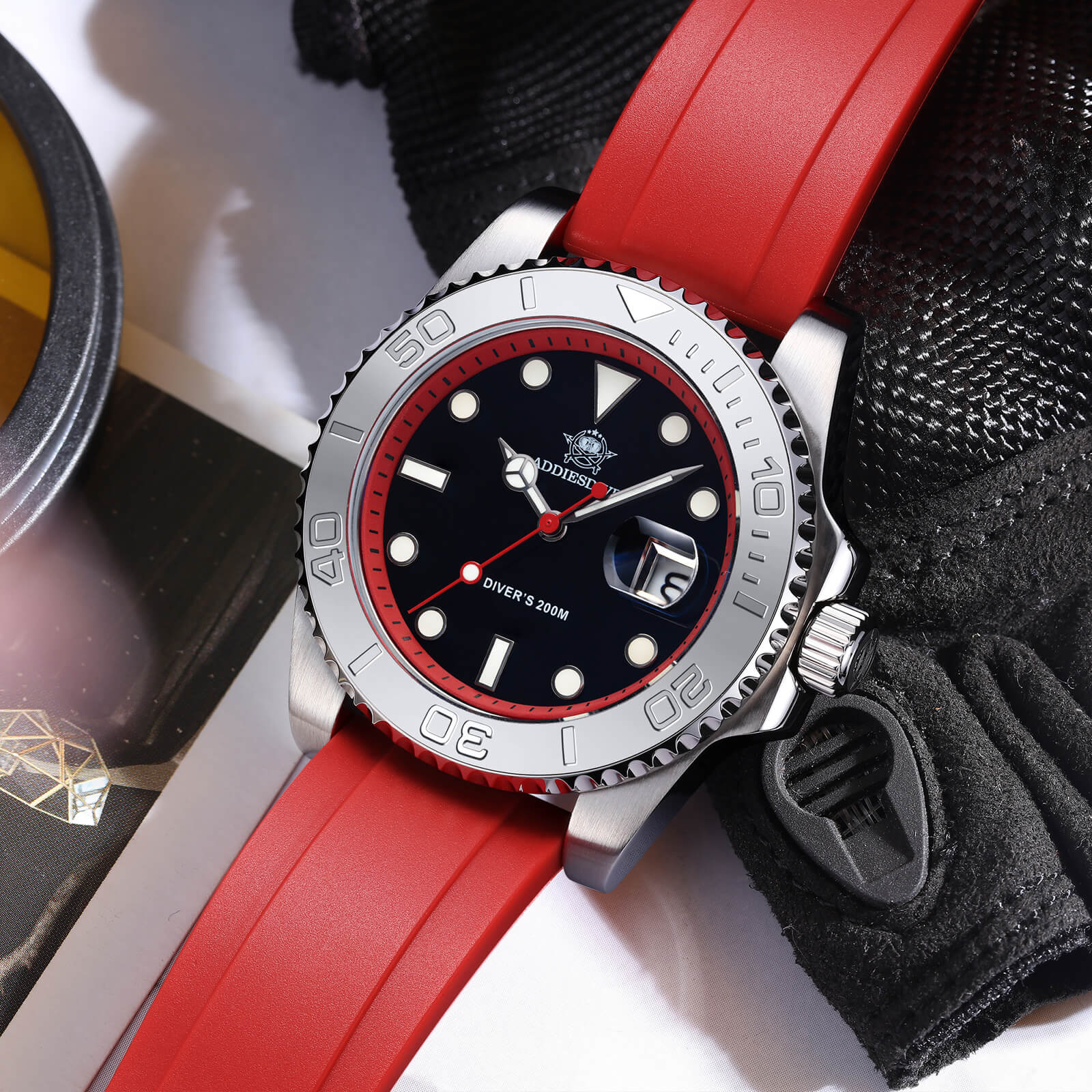 ADDIESDIVE 41mm Sports Quartz Watch Waterproof 200M (AD2040) - Image 16