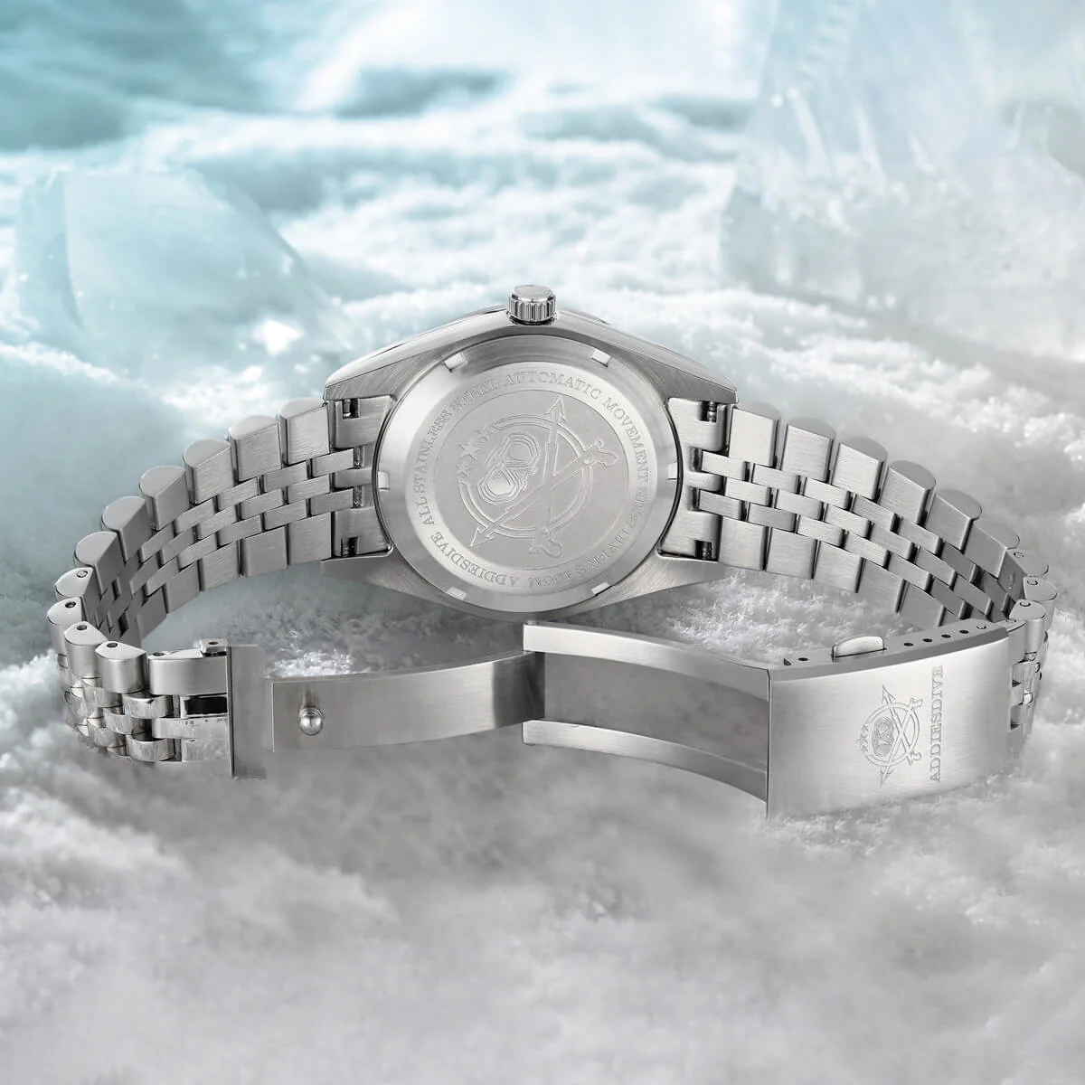 Addiesdive 39mm 3D Glacier Polar Bear Dial Automatic Watch （AD2042） - Image 12