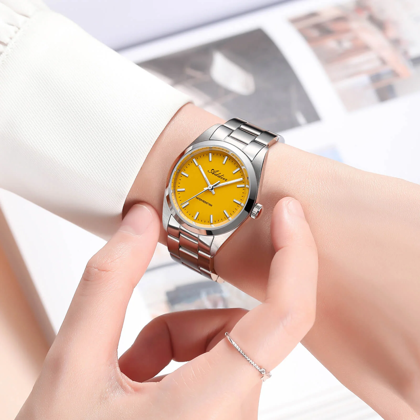 Addies 31mm Women’s Luxury Stainless Steel Quartz Watch AW25903 - Image 12