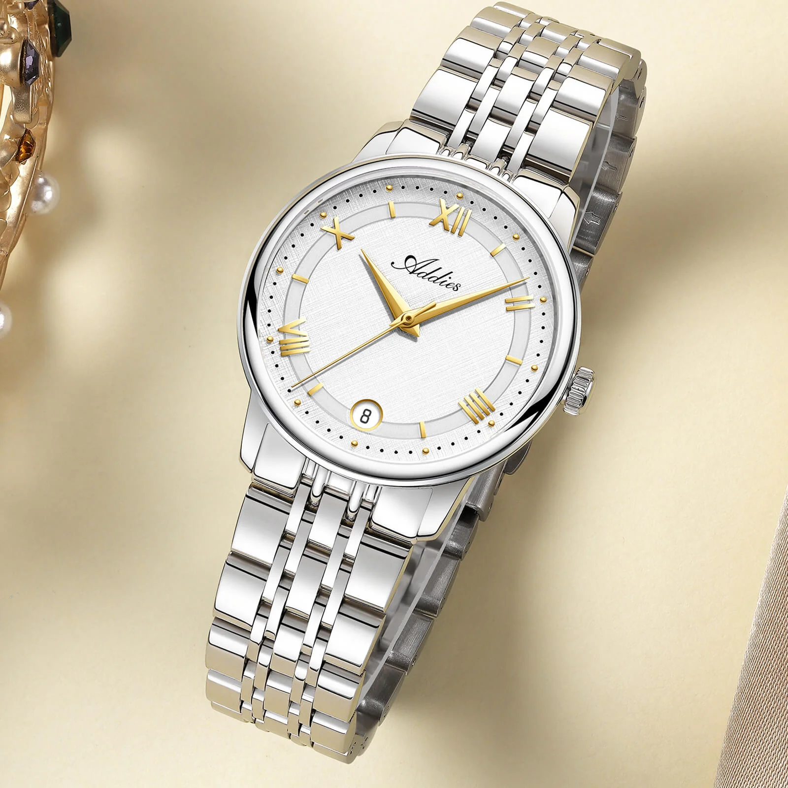 Addies 31mm Women’s Luxury Stainless Steel Quartz Watch AW25904 - Image 15