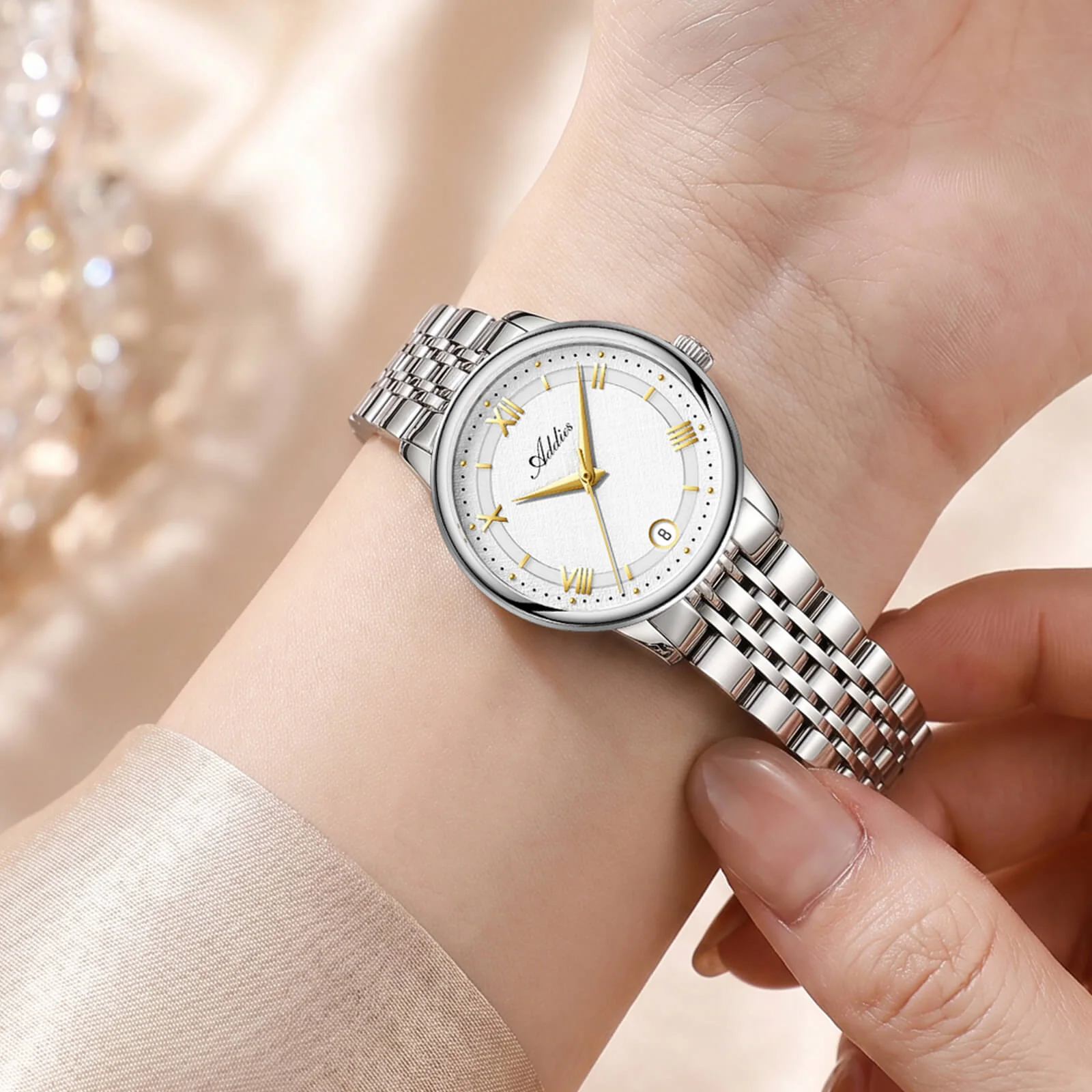Addies 31mm Women’s Luxury Stainless Steel Quartz Watch AW25904 - Image 18