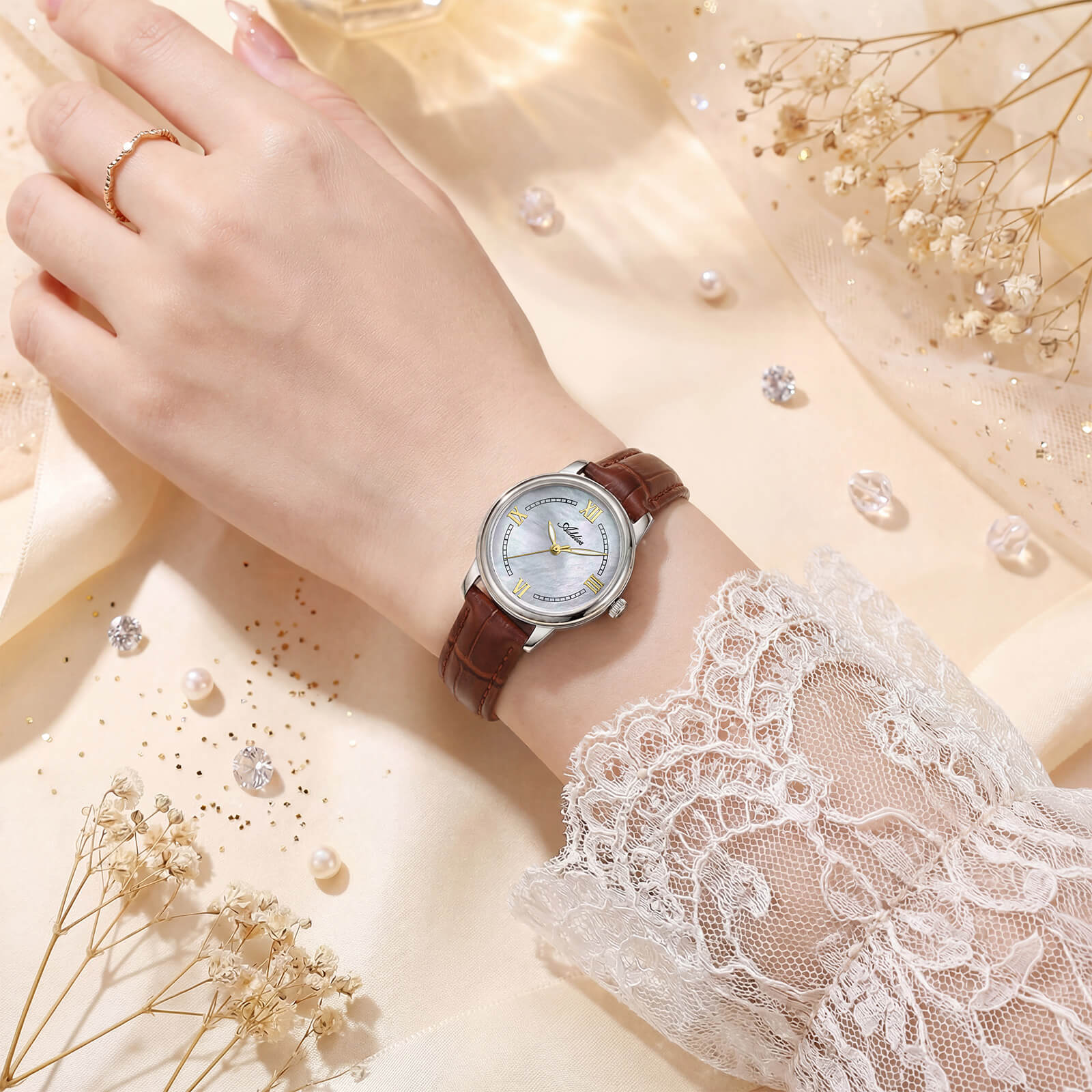 Addies 31mm Women’s Luxury Stainless Steel Quartz Watch AW25906 - Image 7