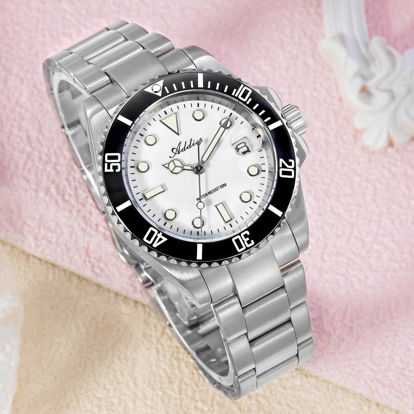 Addies Luxury Stainless Steel Quartz Watch AW25902 - Image 12