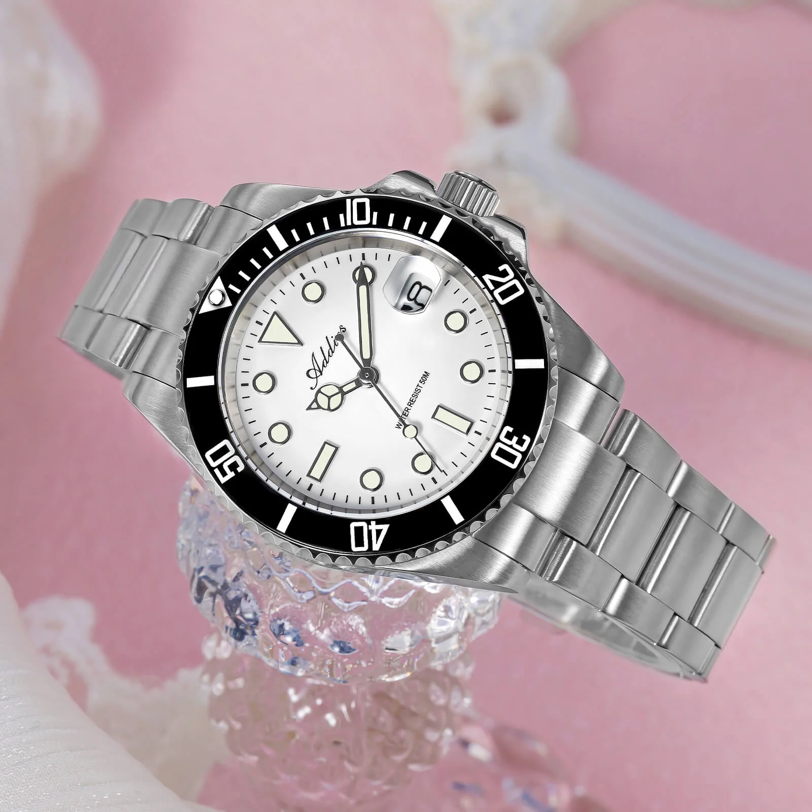 Addies Luxury Stainless Steel Quartz Watch AW25902 - Image 14