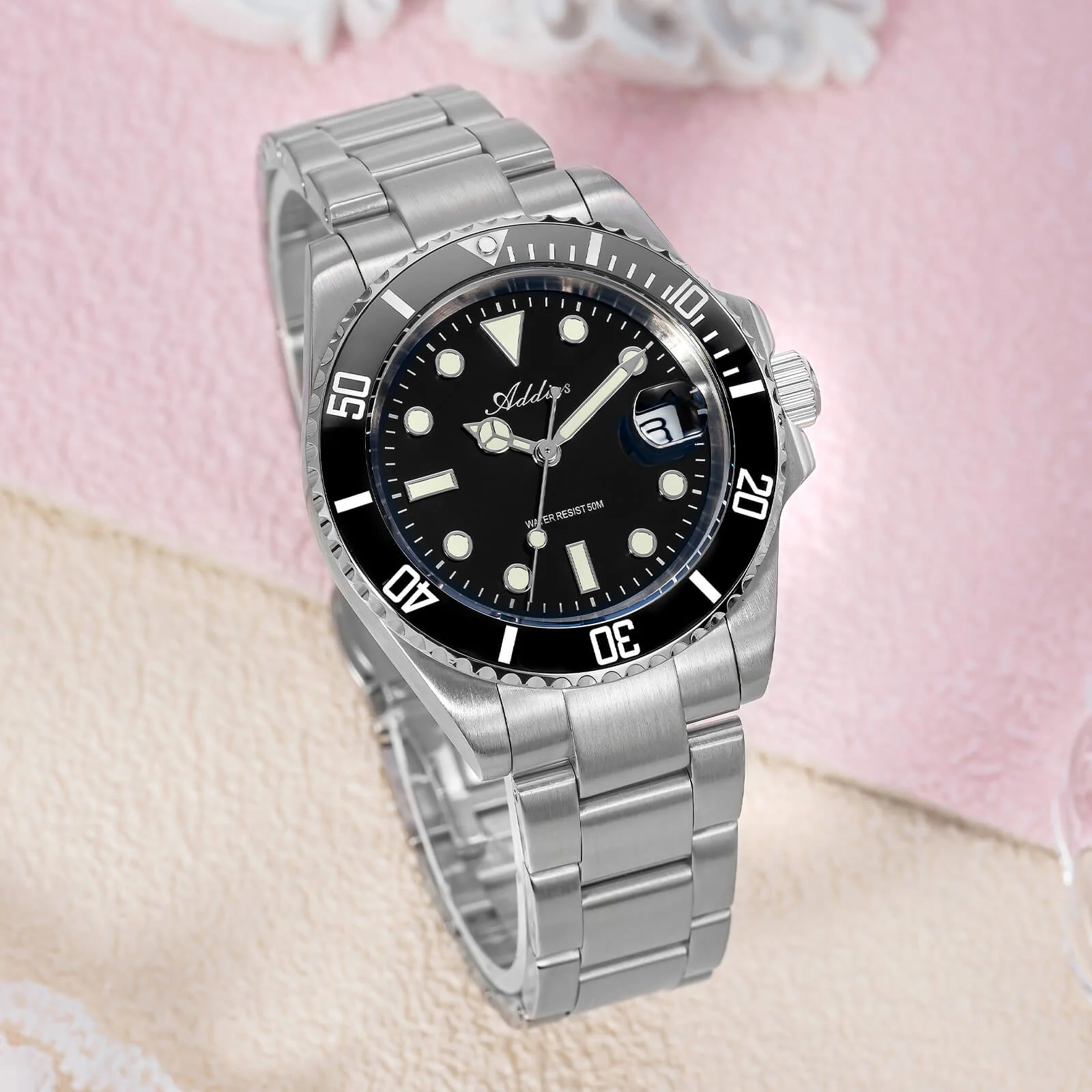 Addies Luxury Stainless Steel Quartz Watch AW25902 - Image 22