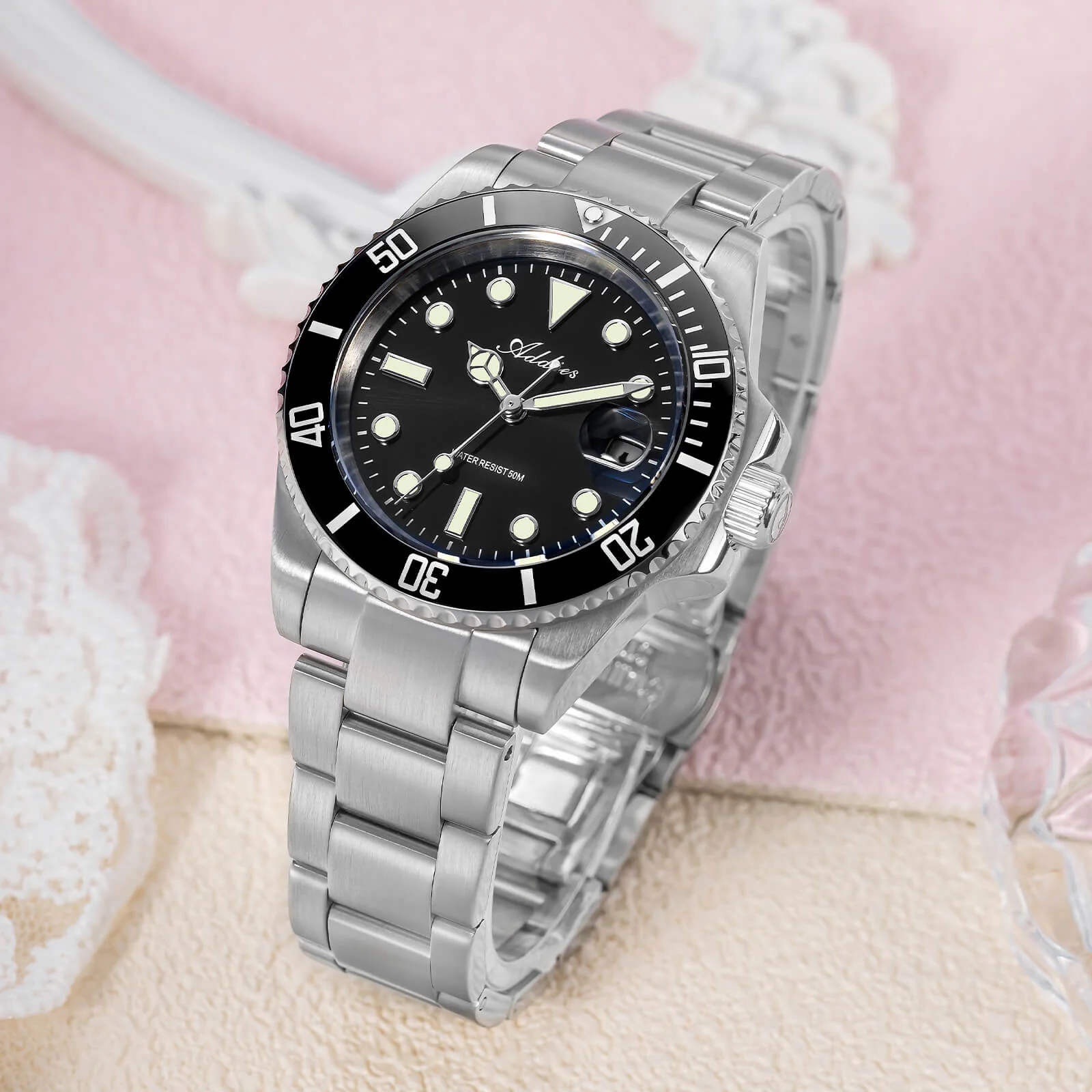 Addies Luxury Stainless Steel Quartz Watch AW25902 - Image 23