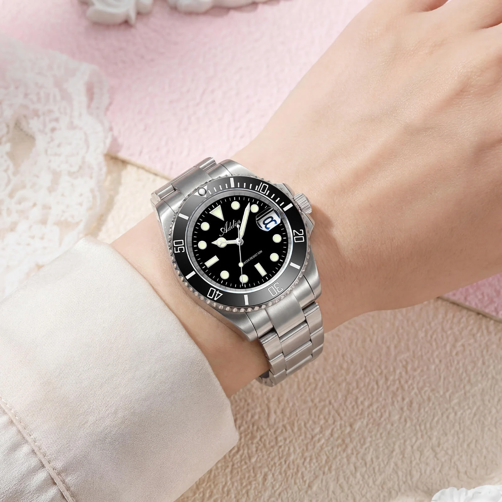 Addies Luxury Stainless Steel Quartz Watch AW25902 - Image 27