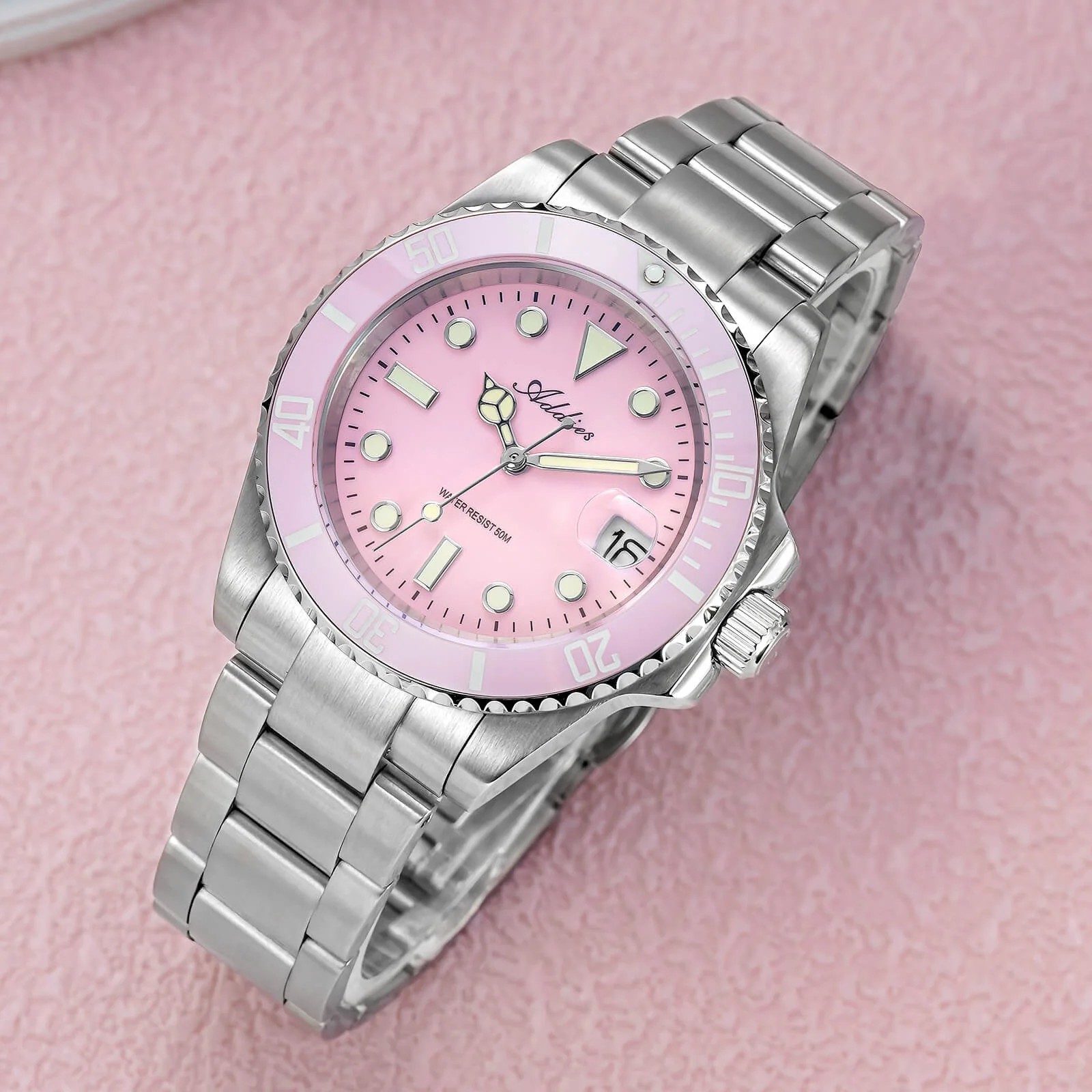 Addies Luxury Stainless Steel Quartz Watch AW25902 - Image 3