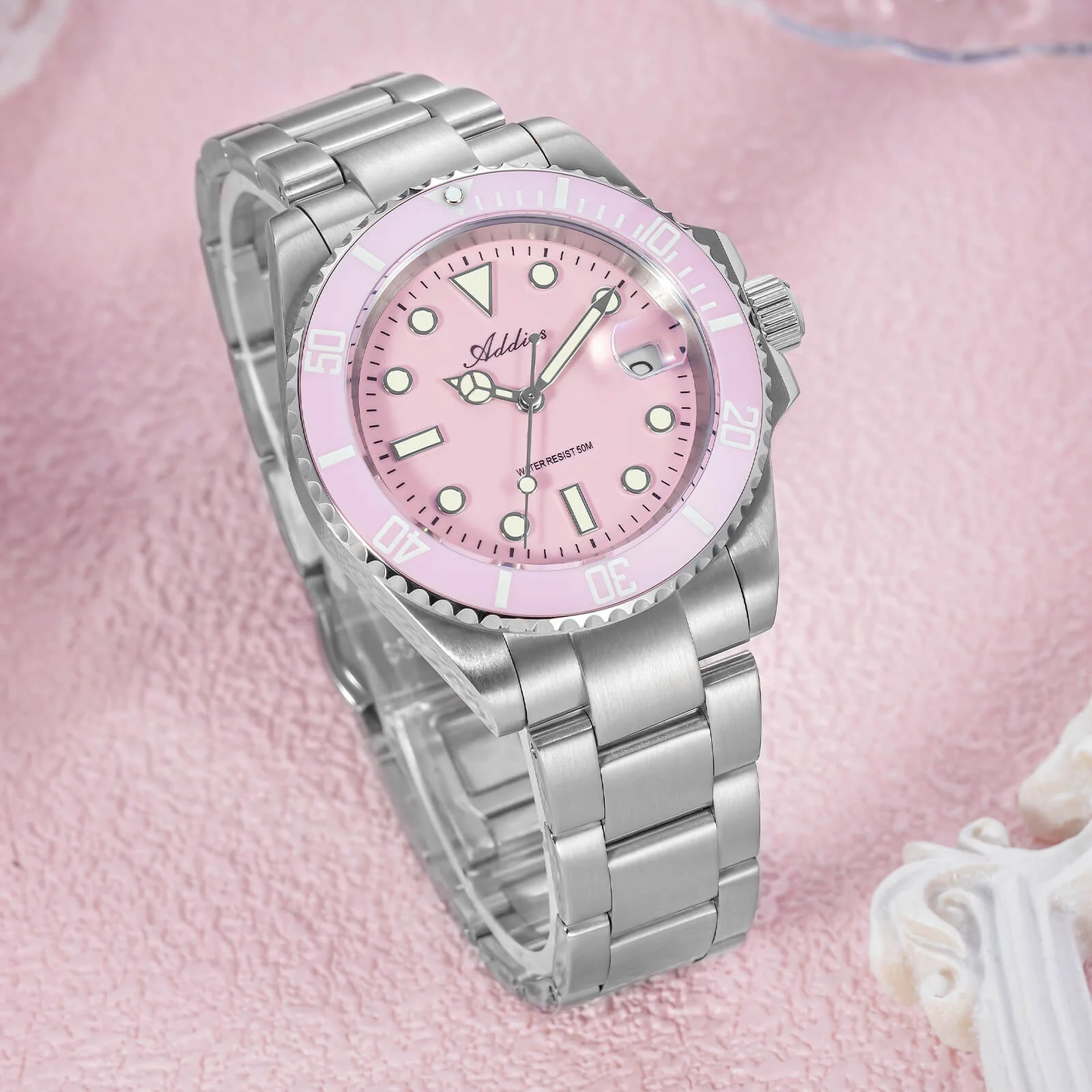 Addies Luxury Stainless Steel Quartz Watch AW25902 - Image 4
