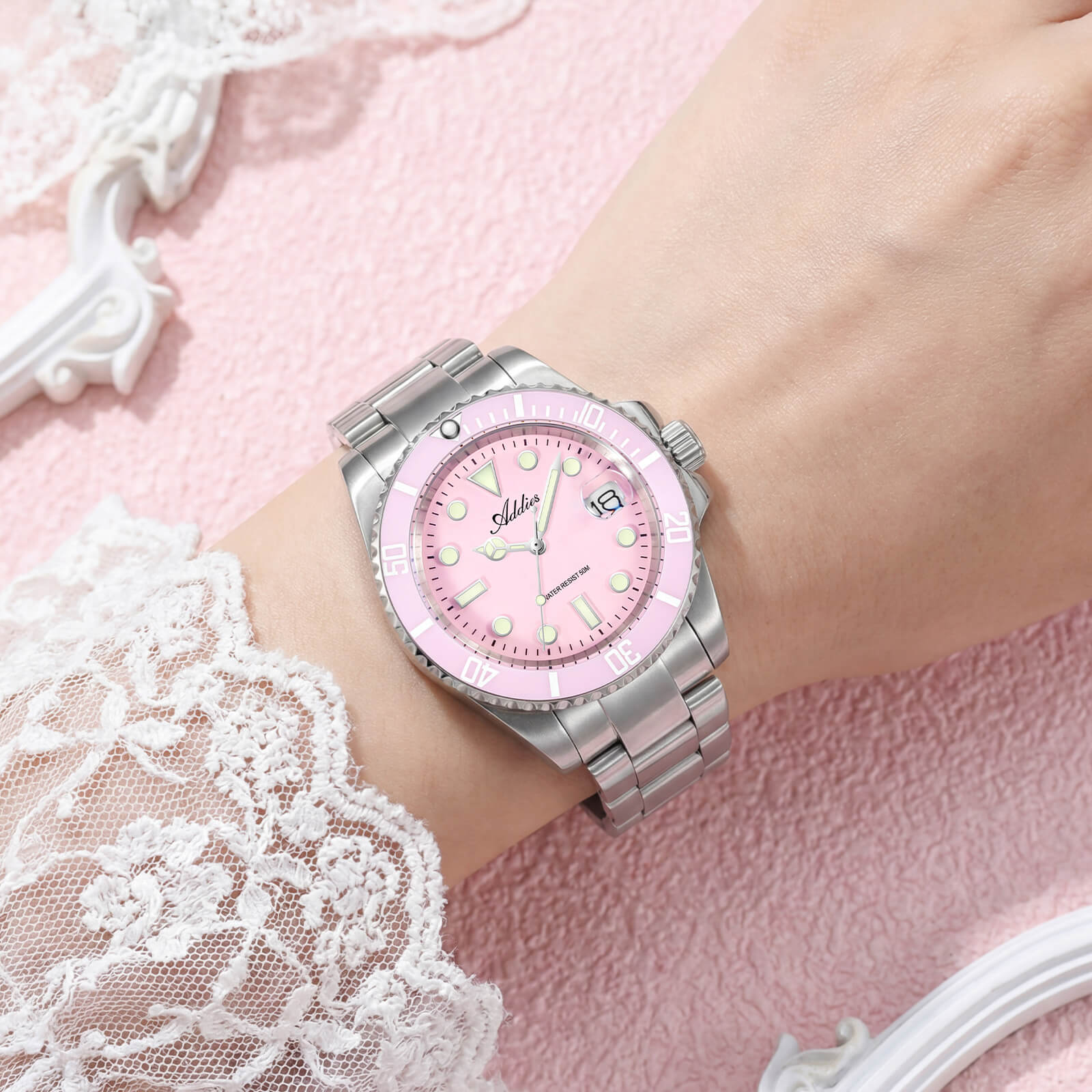 Addies Luxury Stainless Steel Quartz Watch AW25902 - Image 8