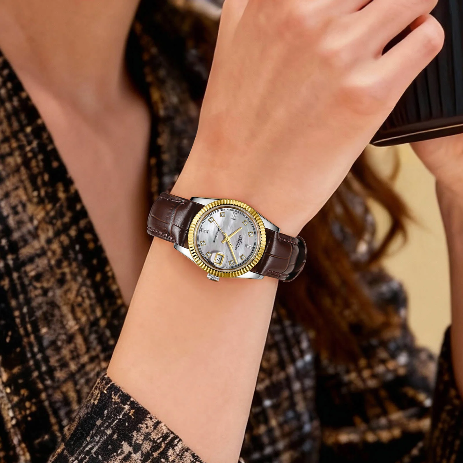 Addies 28mm Women’s Mop Luxury Quartz Watch AW25905 - Image 14
