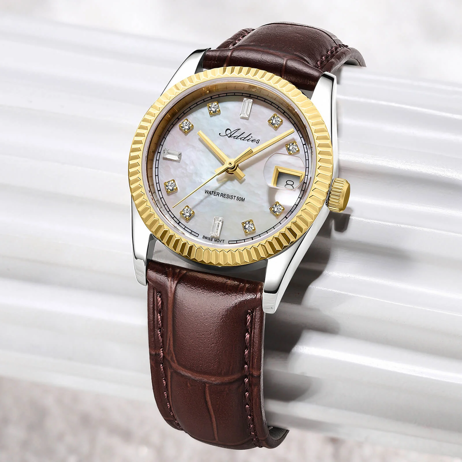 Addies 28mm Women’s Mop Luxury Quartz Watch AW25905 - Image 16