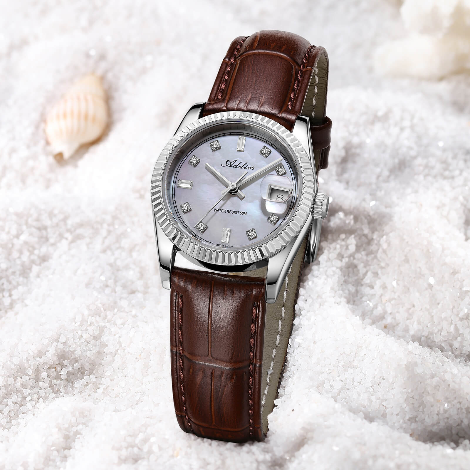 Addies 28mm Women’s Mop Luxury Quartz Watch AW25905 - Image 18