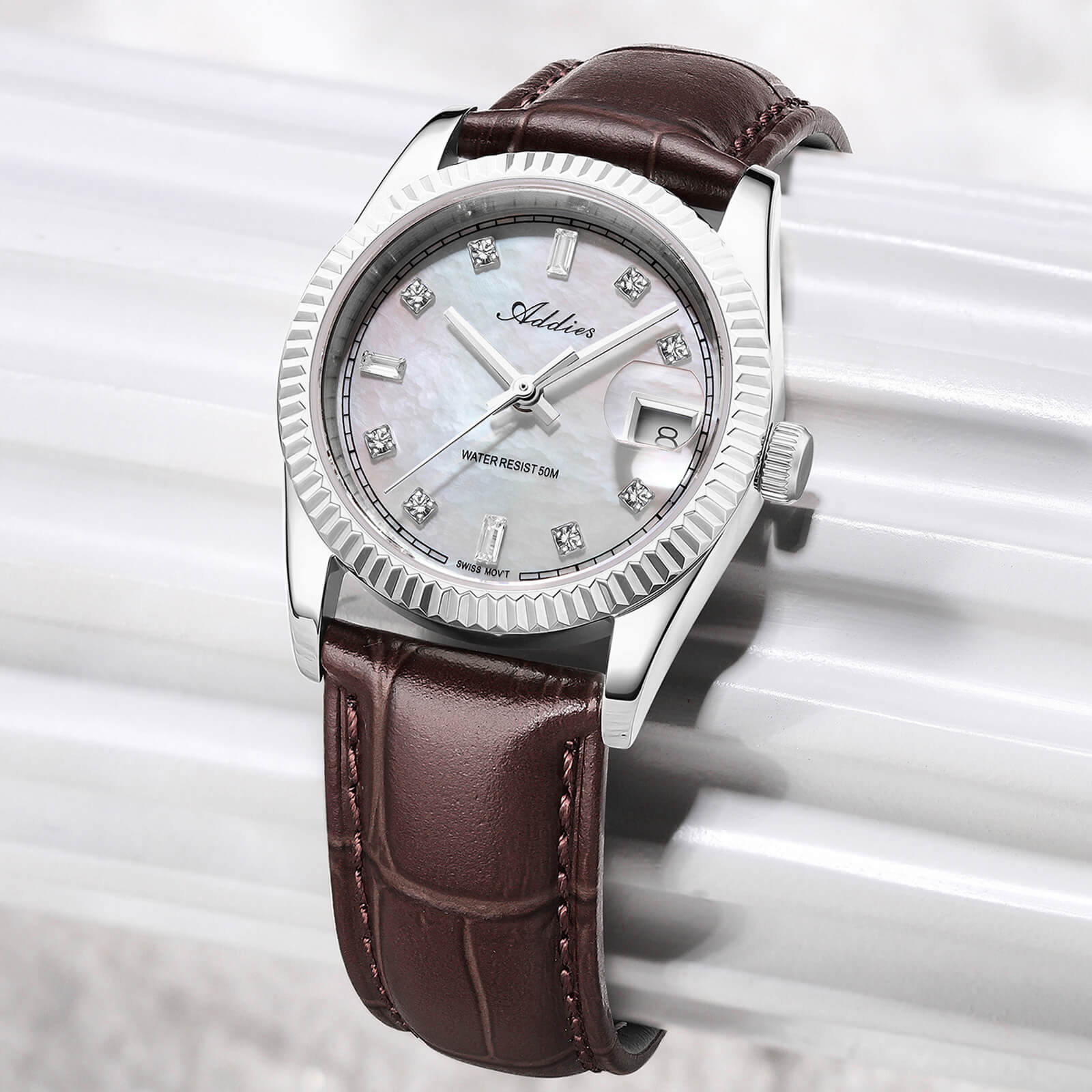 Addies 28mm Women’s Mop Luxury Quartz Watch AW25905 - Image 23