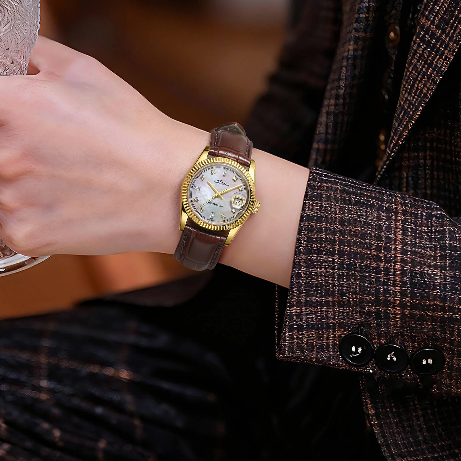 Addies 28mm Women’s Mop Luxury Quartz Watch AW25905 - Image 8