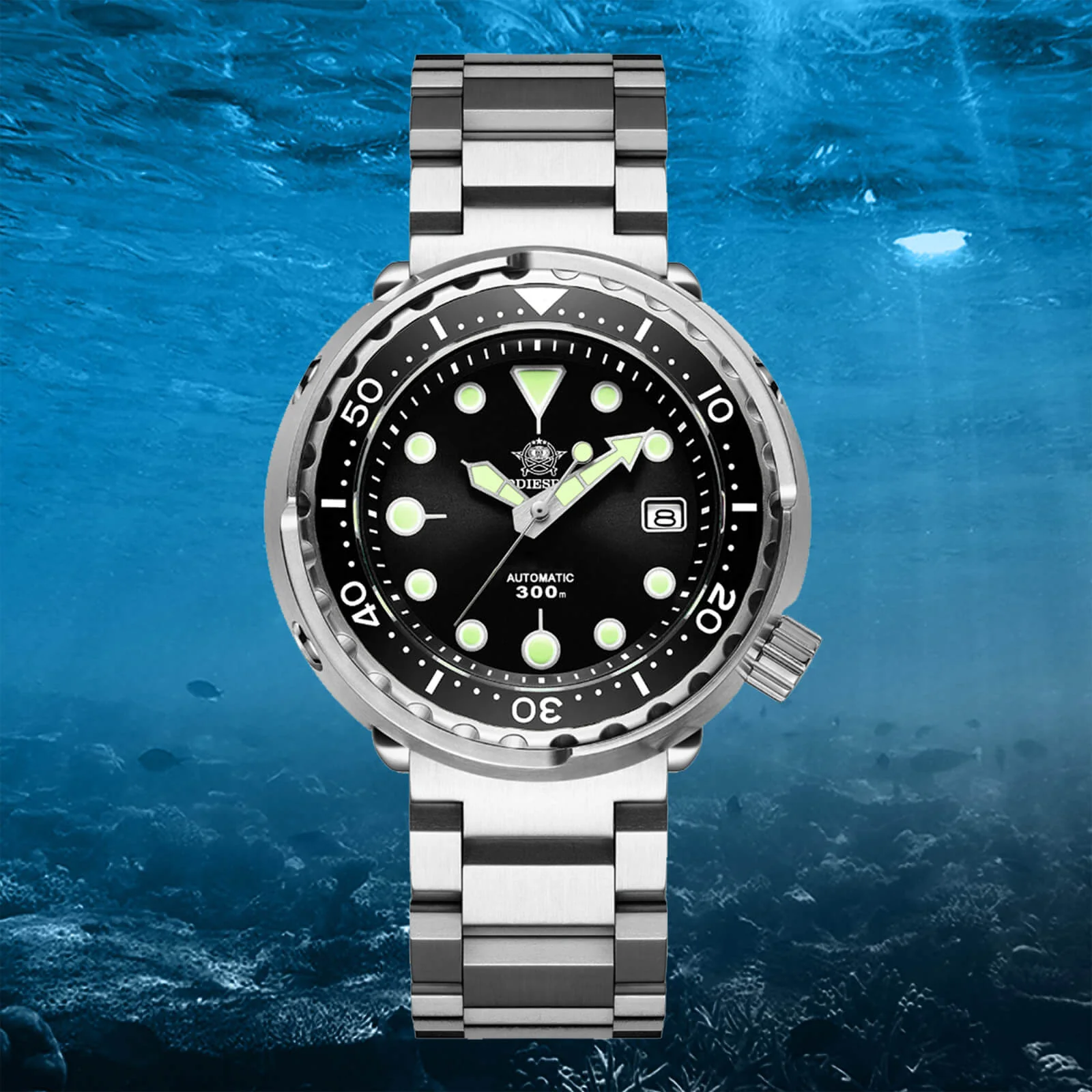 ADDIESDIVE® Tuna 300M Automatic Diver Watch Tuna Diver 3Colors ( MY-H5) - Image 5