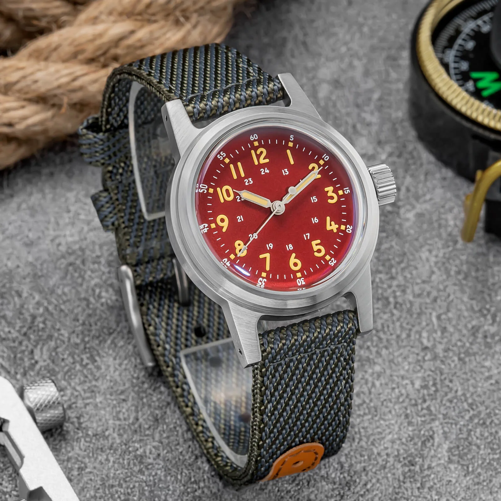 ADDIESDIVE 36mm Vintage Mechanical Watch AD2076 - Image 14