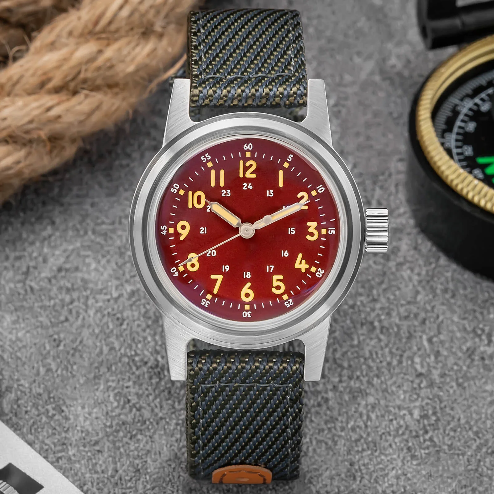 ADDIESDIVE 36mm Vintage Mechanical Watch AD2076 - Image 17