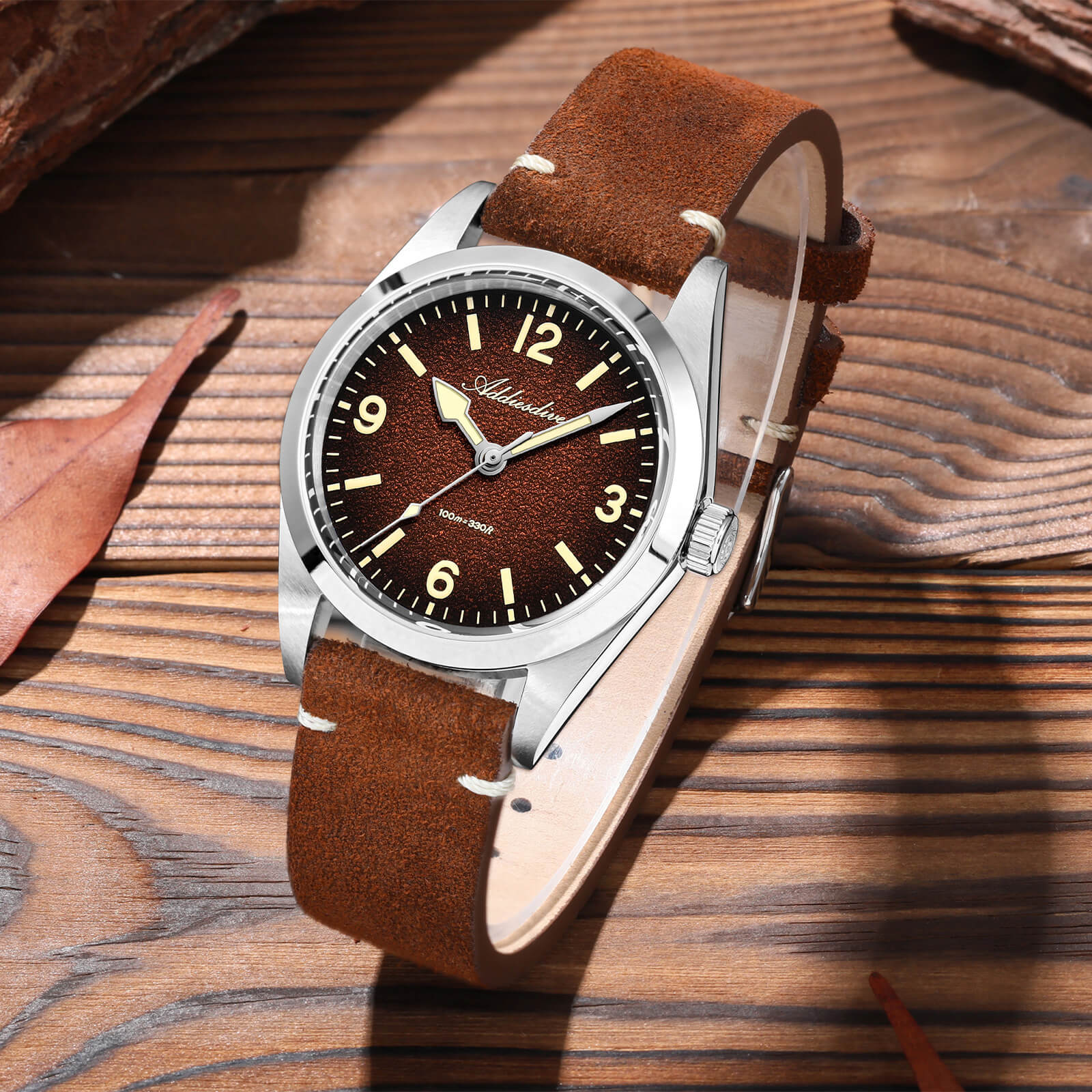 ★Flash Sale★ADDIESDIVE 36mm C3 Vintage Quartz Watch AD2544 - Image 29