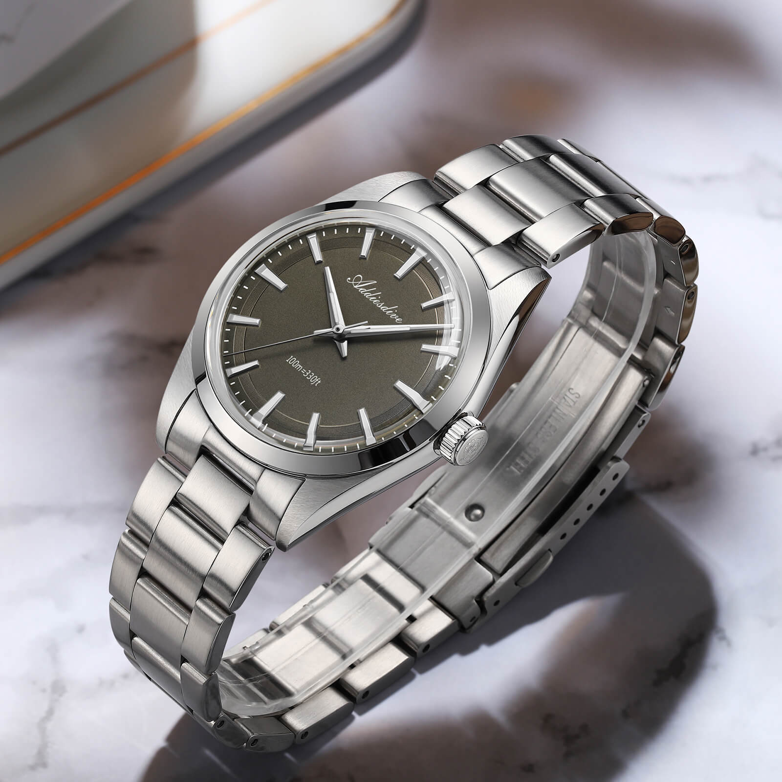 ADDIESDIVE 36mm Luxury VH31 Quartz Watch AD2066 - Image 14