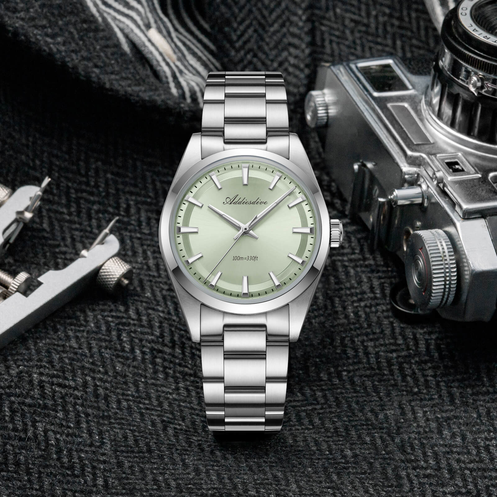 ADDIESDIVE 36mm Luxury VH31 Quartz Watch AD2066 - Image 3