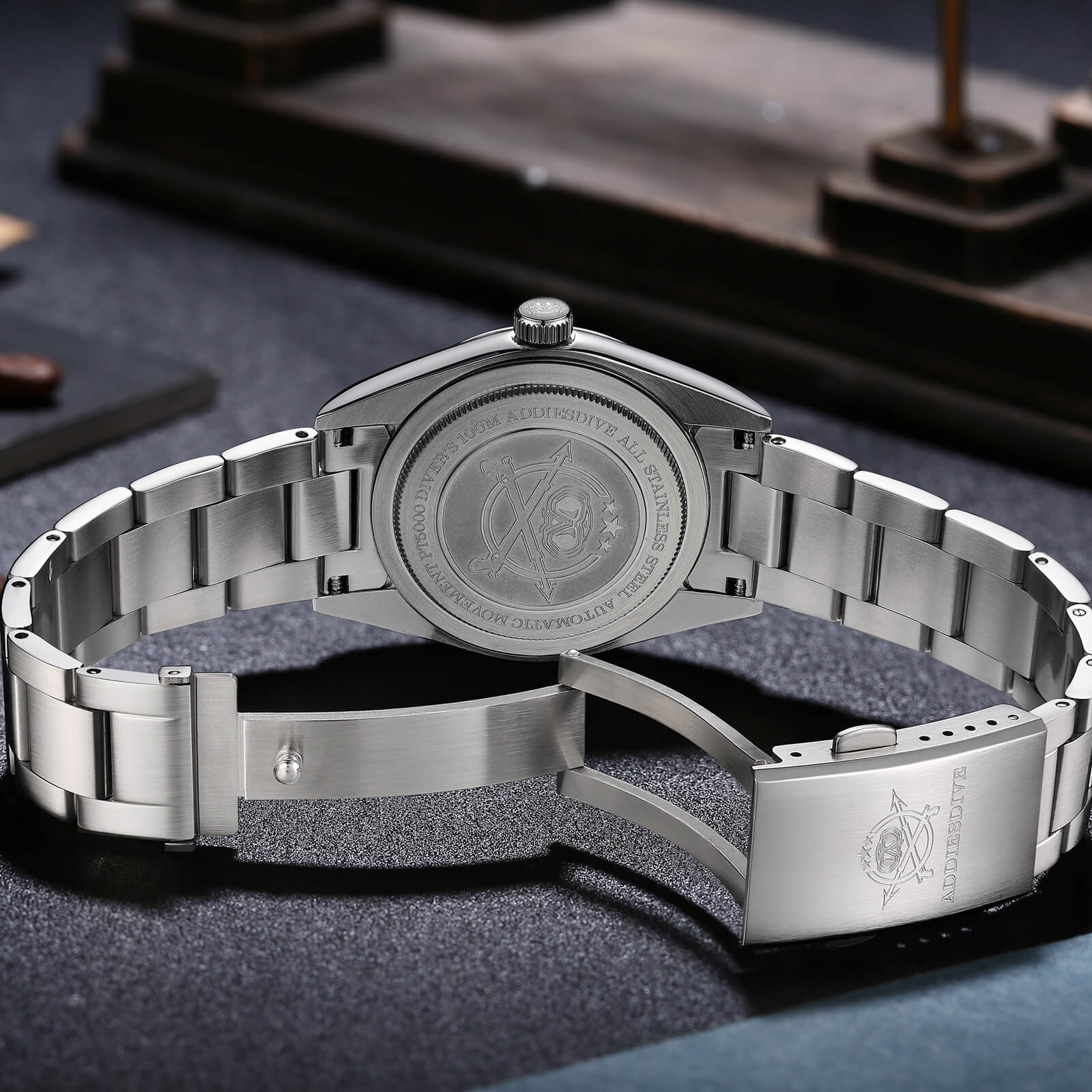 Addiesdive 36mm Sapphire Crystal Quartz Watch AD2026 - Image 12