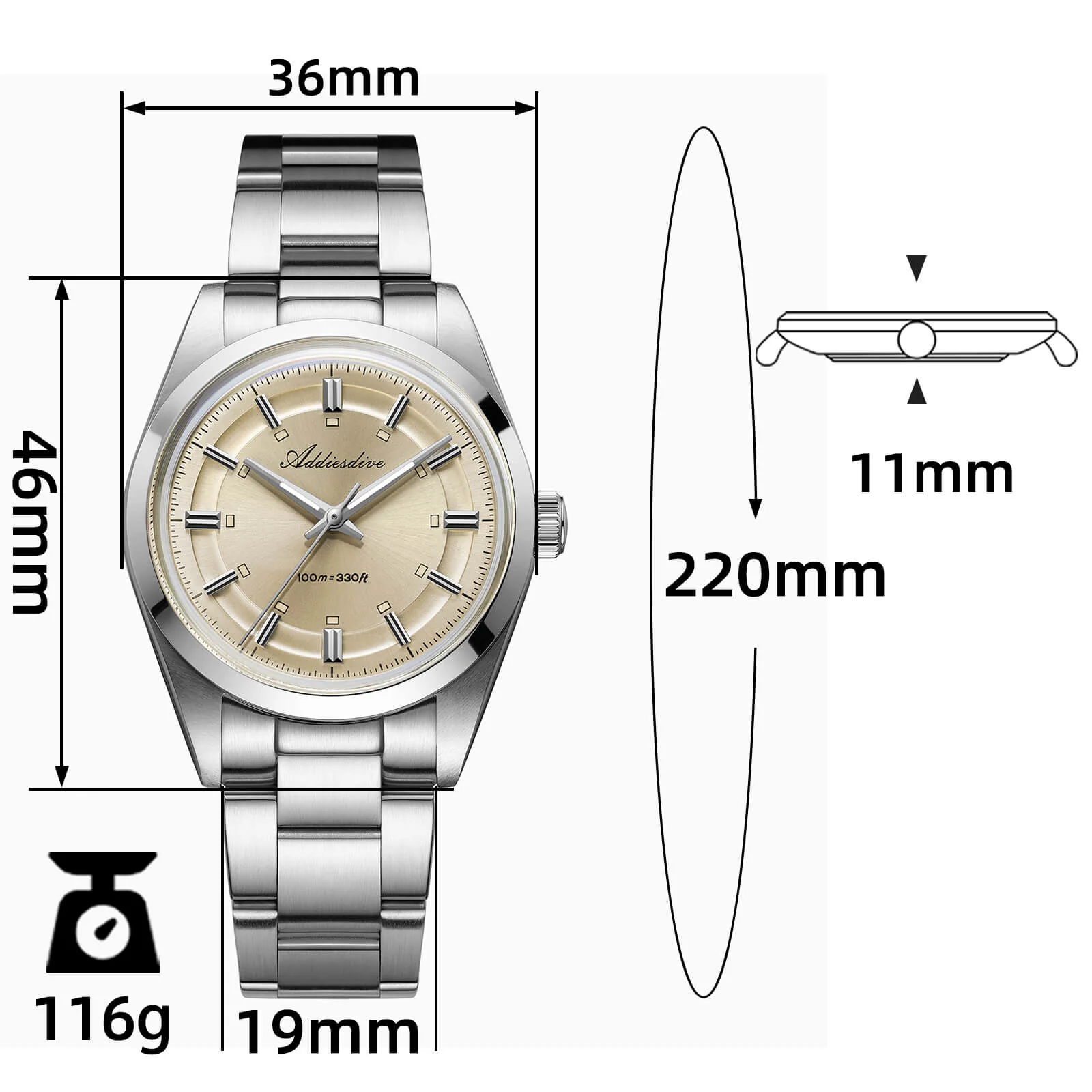 🔥Anniversary Sale🔥Addiesdive 36mm VH31 Explorer Style Watch AD2515 - Image 20