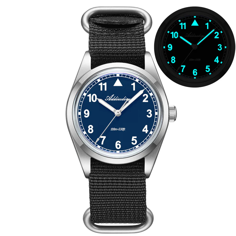 ADDIESDIVE 36mm VH31 Retro Pilot Field Watch AD2079 - Image 17