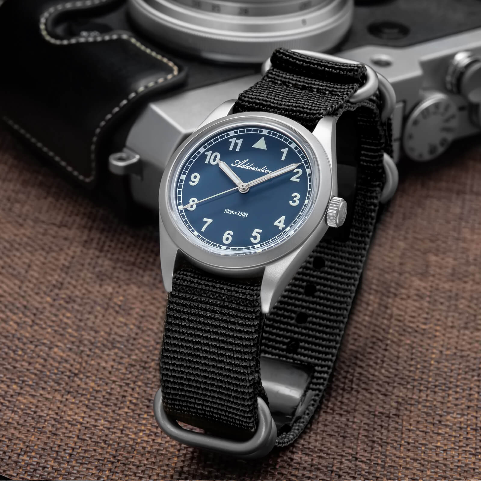 ADDIESDIVE 36mm VH31 Retro Pilot Field Watch AD2079 - Image 19
