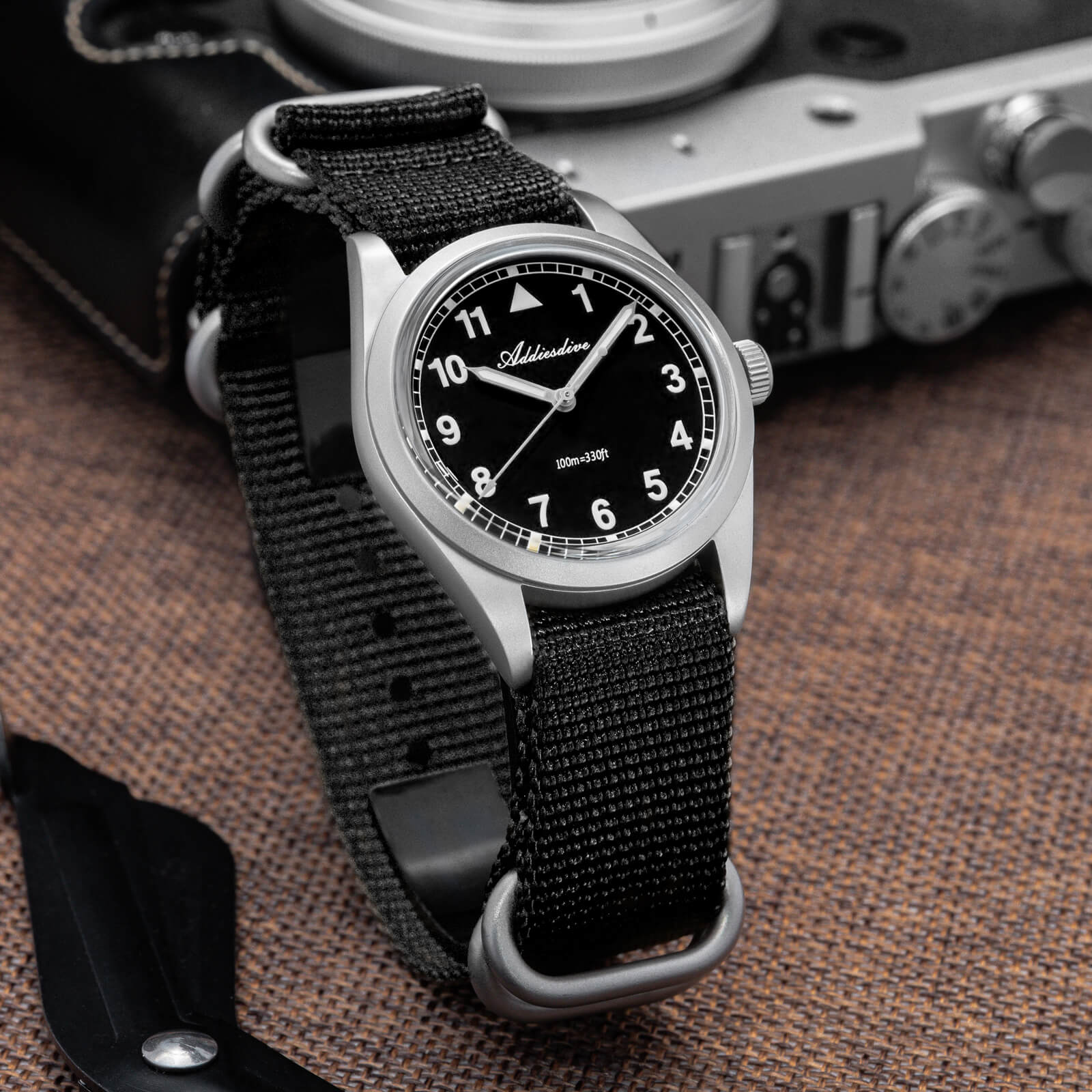 ADDIESDIVE 36mm VH31 Retro Pilot Field Watch AD2079 - Image 4