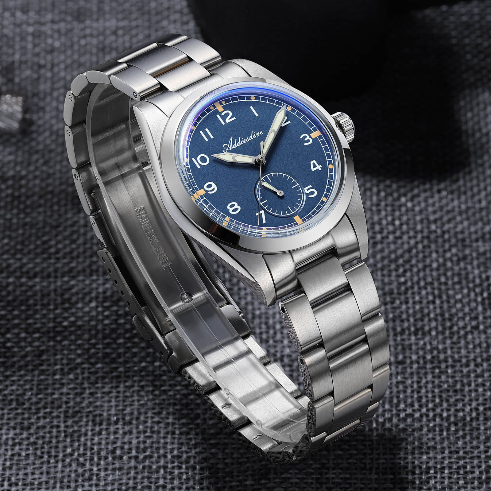 ★Weekly Deal★ADDIESDIVE 36mm VH60 Vintage Pilot Watch（AD2099） - Image 13