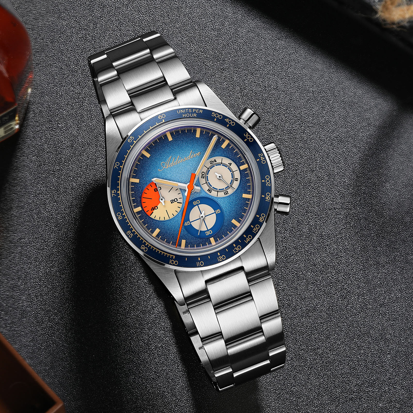 🔥EarlyBird🔥ADDIESDIVE 37mm Luxury Quartz Chronograph Watch AD2551 - Image 14