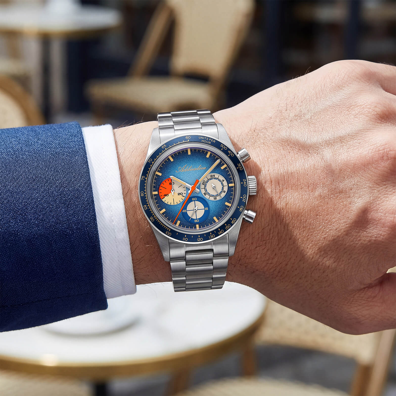🔥EarlyBird🔥ADDIESDIVE 37mm Luxury Quartz Chronograph Watch AD2551 - Image 17