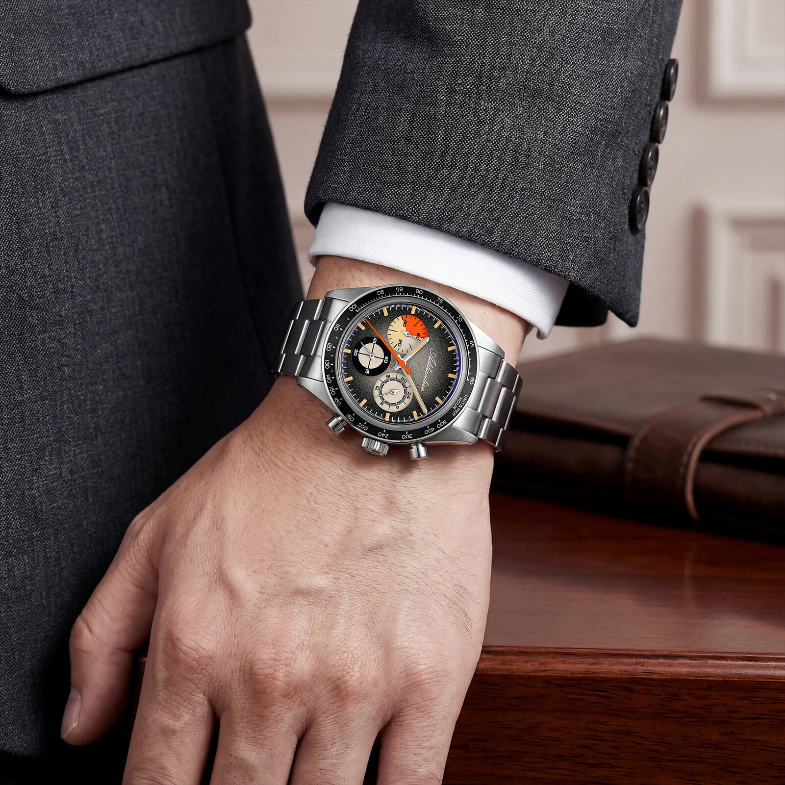 🔥EarlyBird🔥ADDIESDIVE 37mm Luxury Quartz Chronograph Watch AD2551 - Image 26