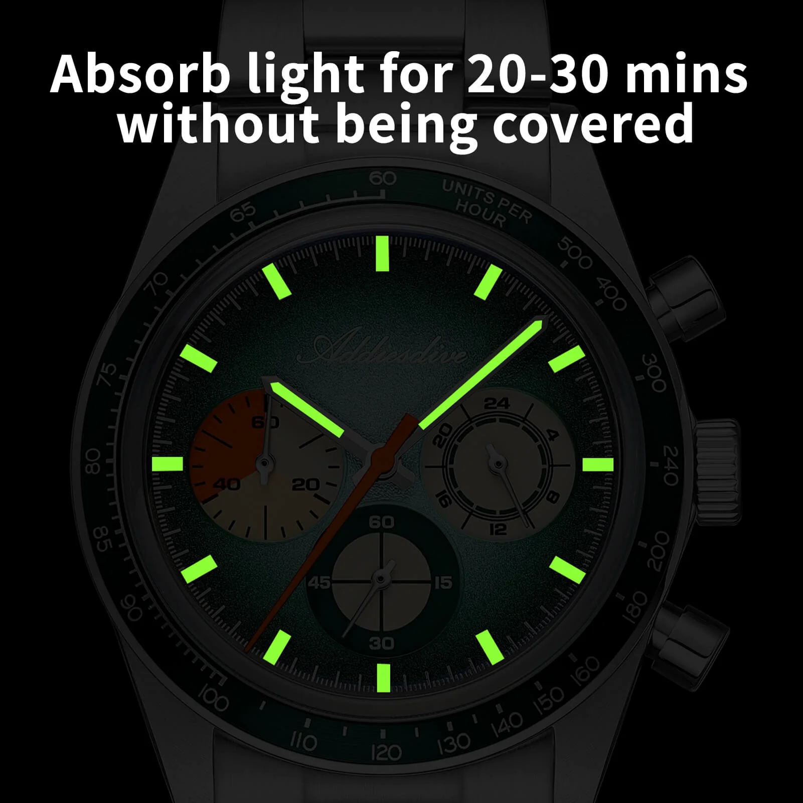 🔥EarlyBird🔥ADDIESDIVE 37mm Luxury Quartz Chronograph Watch AD2551 - Image 9