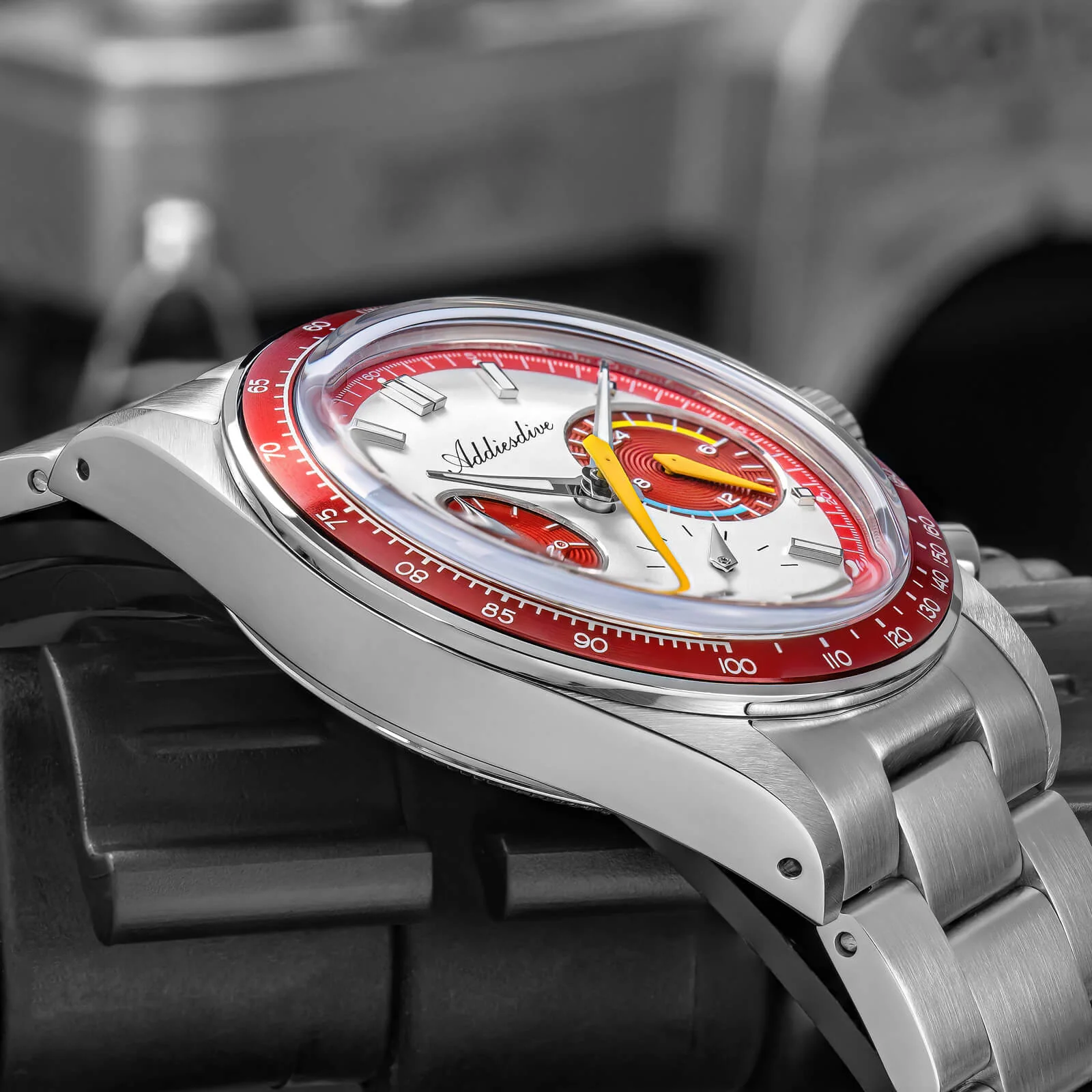 🔥Anniversary Sale🔥ADDIESDIVE 37mm VK63 Racing Chronograph Quartz Watch AD2539 - Image 25
