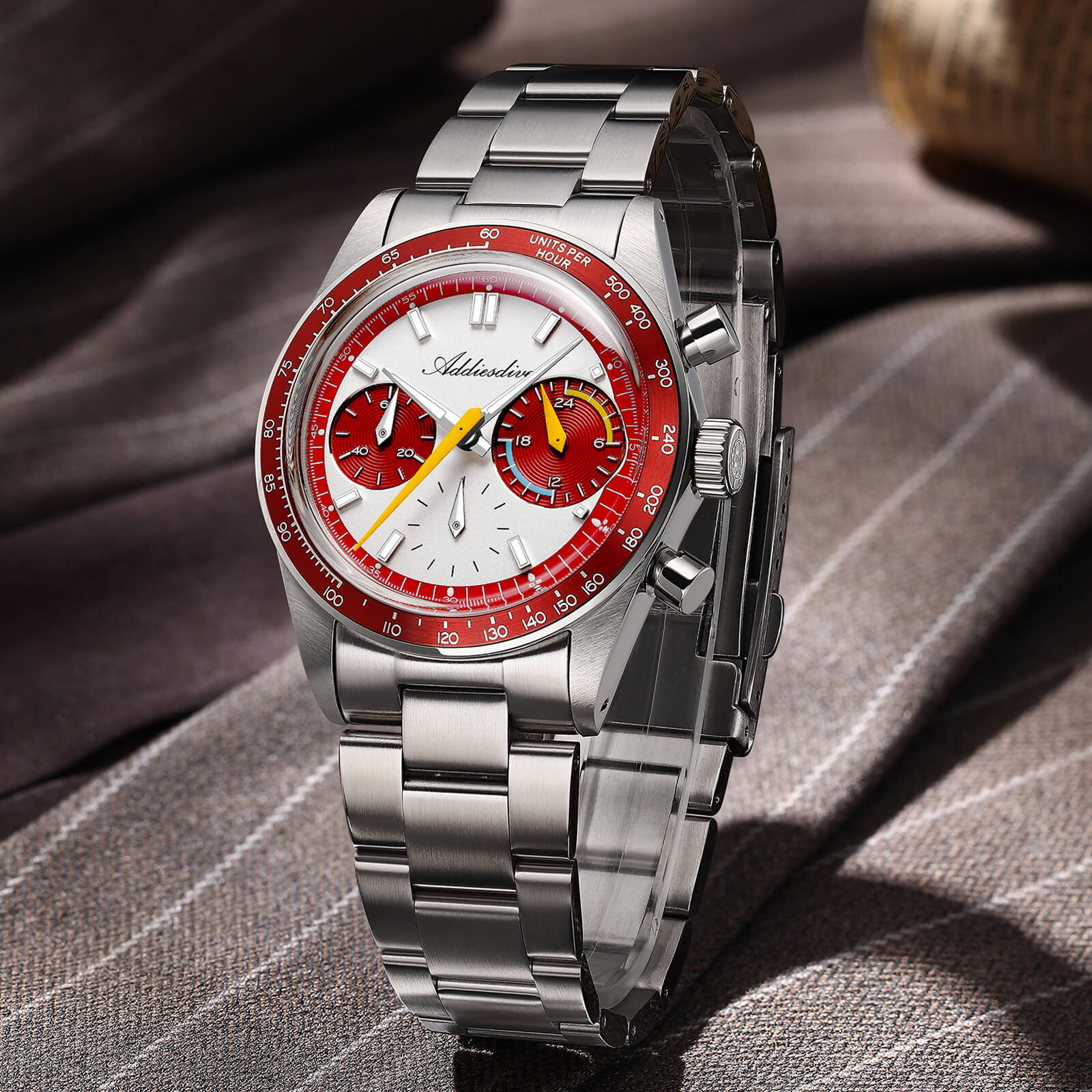 🔥Anniversary Sale🔥ADDIESDIVE 37mm VK63 Racing Chronograph Quartz Watch AD2539 - Image 26