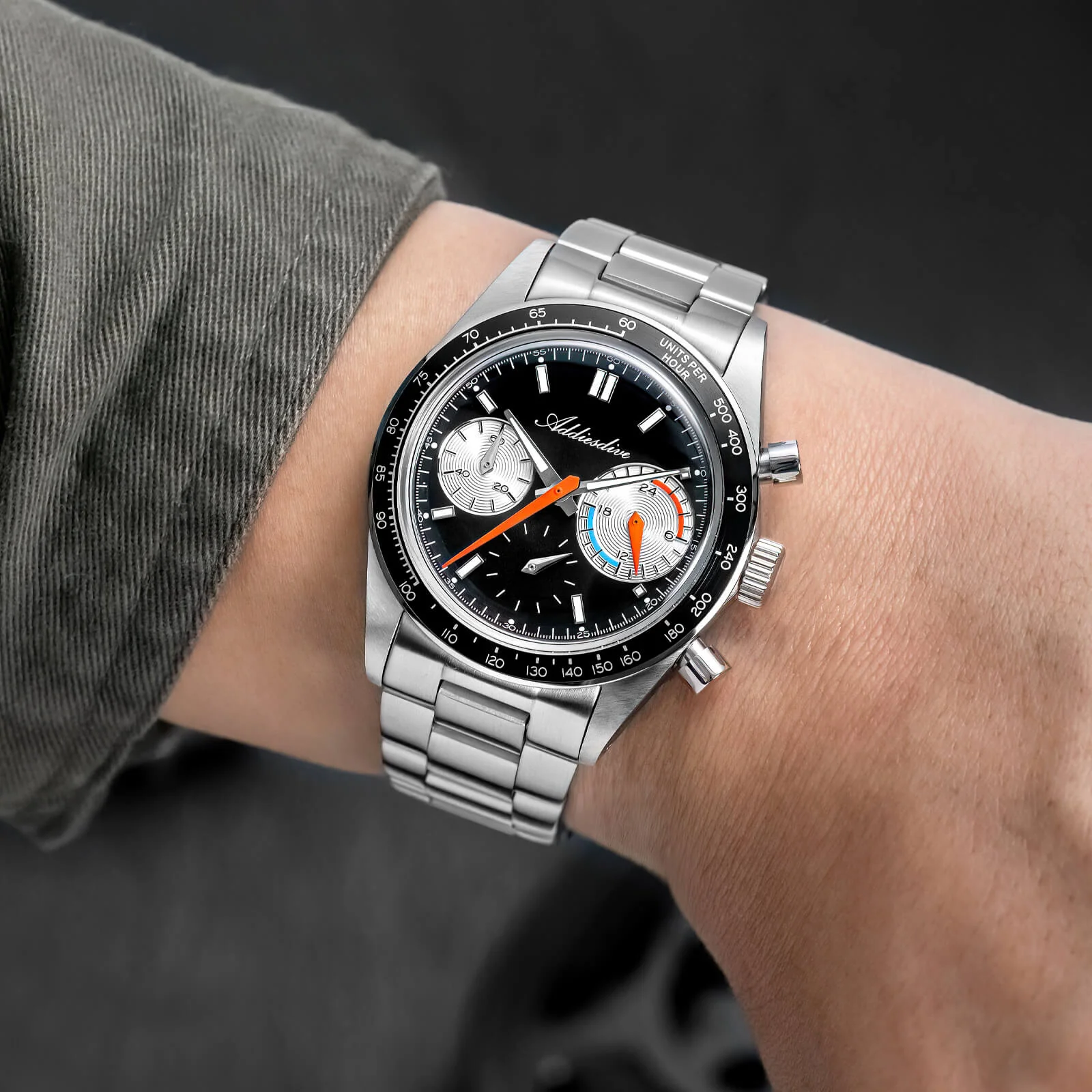 🔥Anniversary Sale🔥ADDIESDIVE 37mm VK63 Racing Chronograph Quartz Watch AD2539 - Image 4