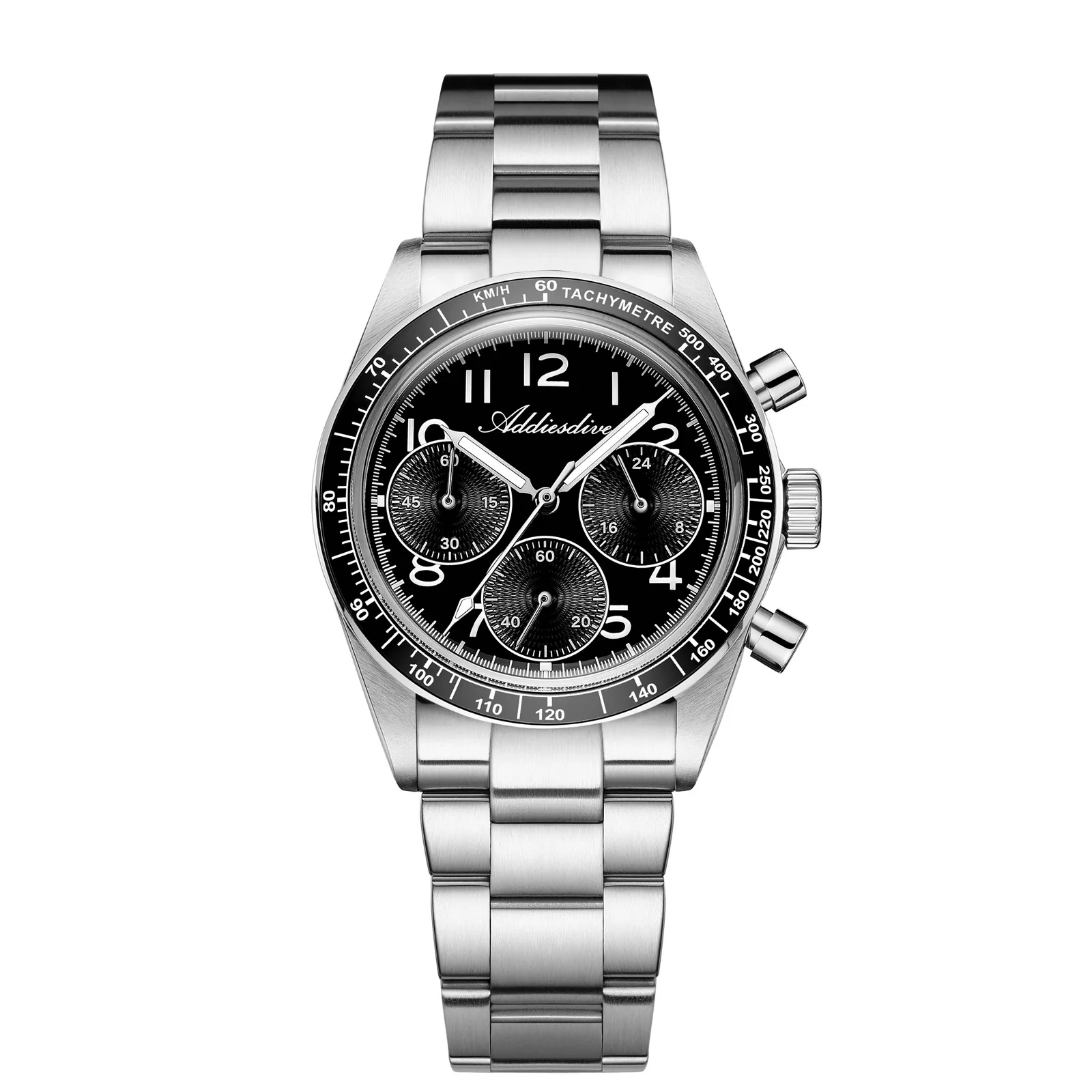 🔥Anniversary Sale🔥ADDIESDIVE 37mm VK63/0S20 Triple-Register Chronograph Watch AD2517/AD2543 - Image 2