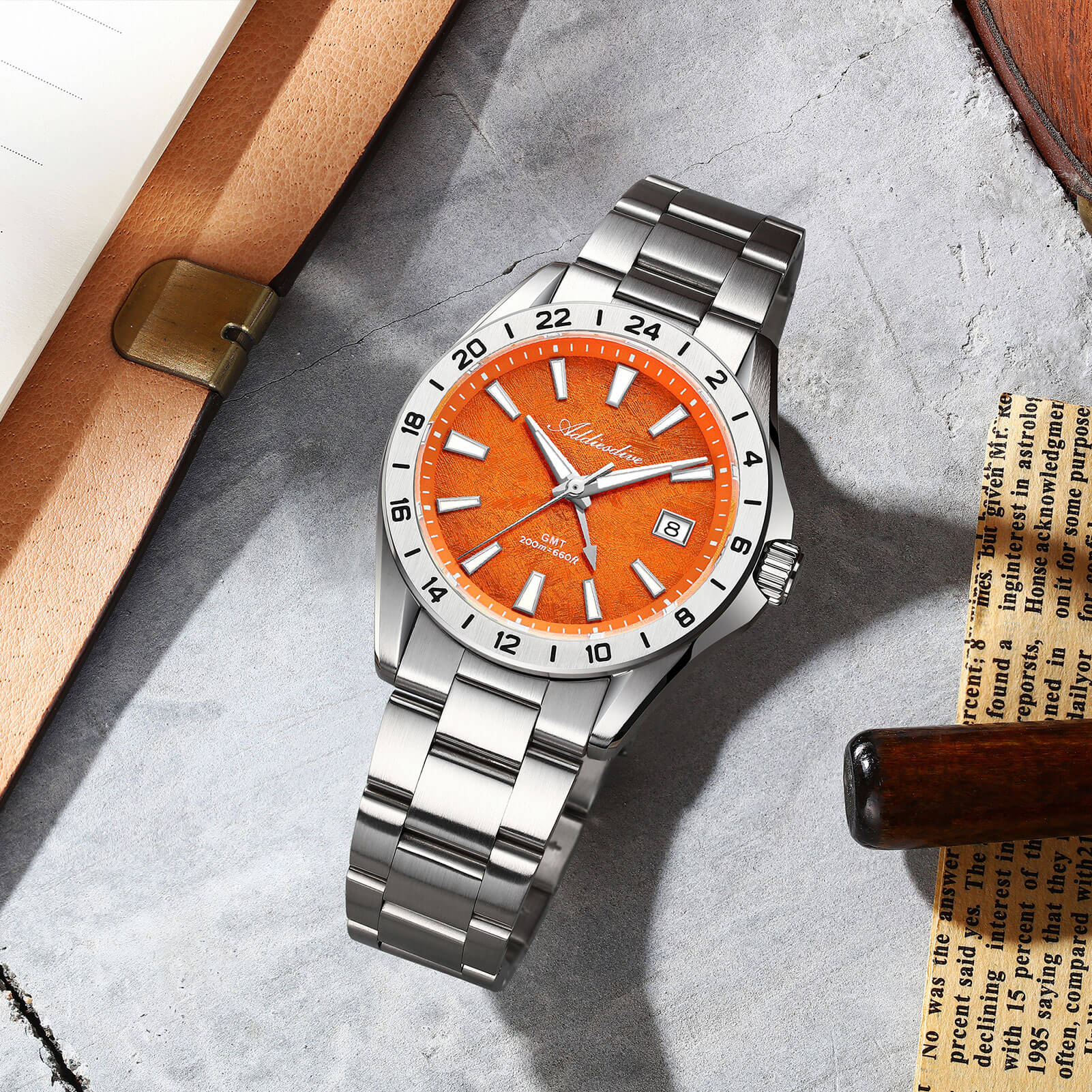 🔥EarlyBird🔥ADDIESDIVE 38mm GMT Quartz Watch RONDA515 Movement（AD2548） - Image 16