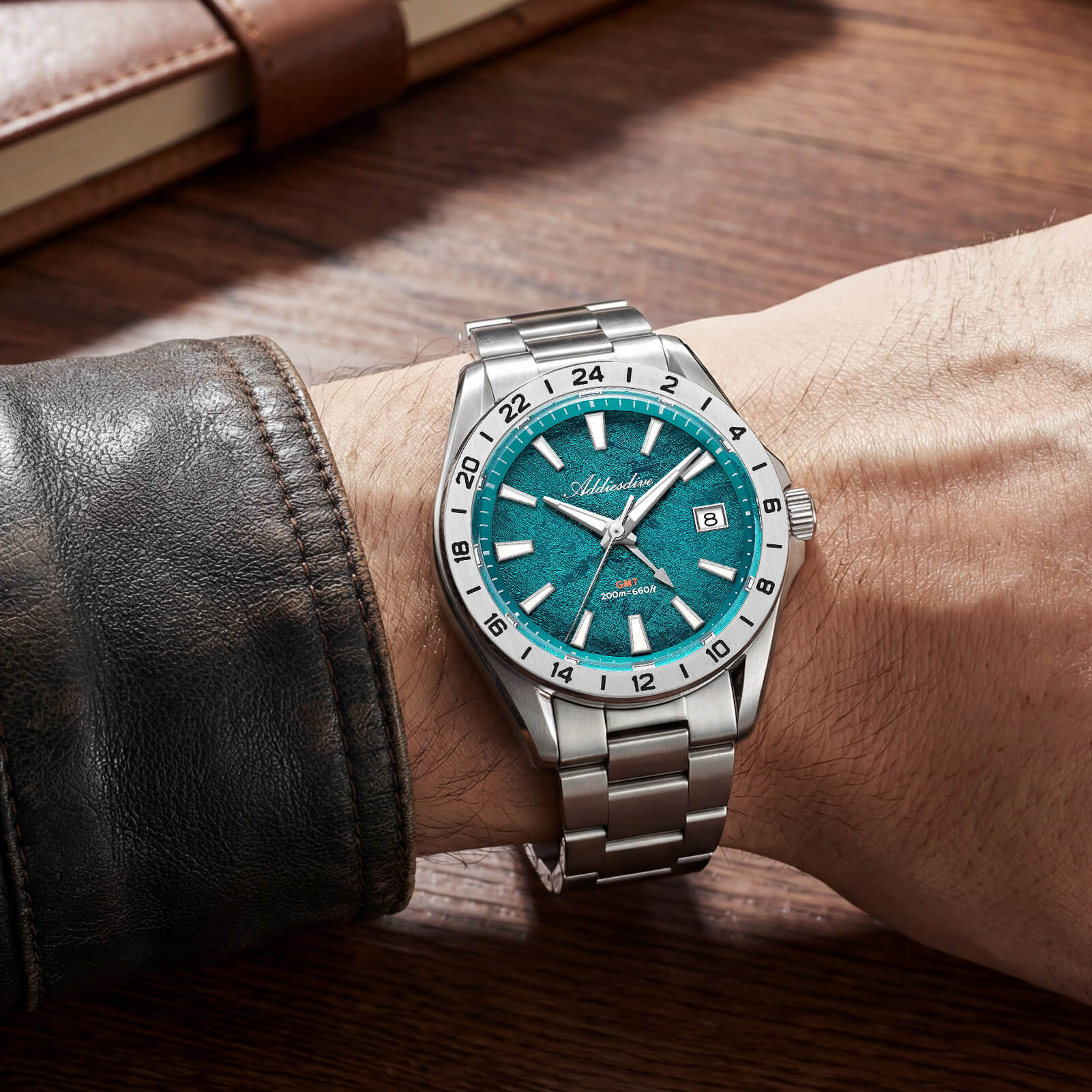🔥EarlyBird🔥ADDIESDIVE 38mm GMT Quartz Watch RONDA515 Movement（AD2548） - Image 5