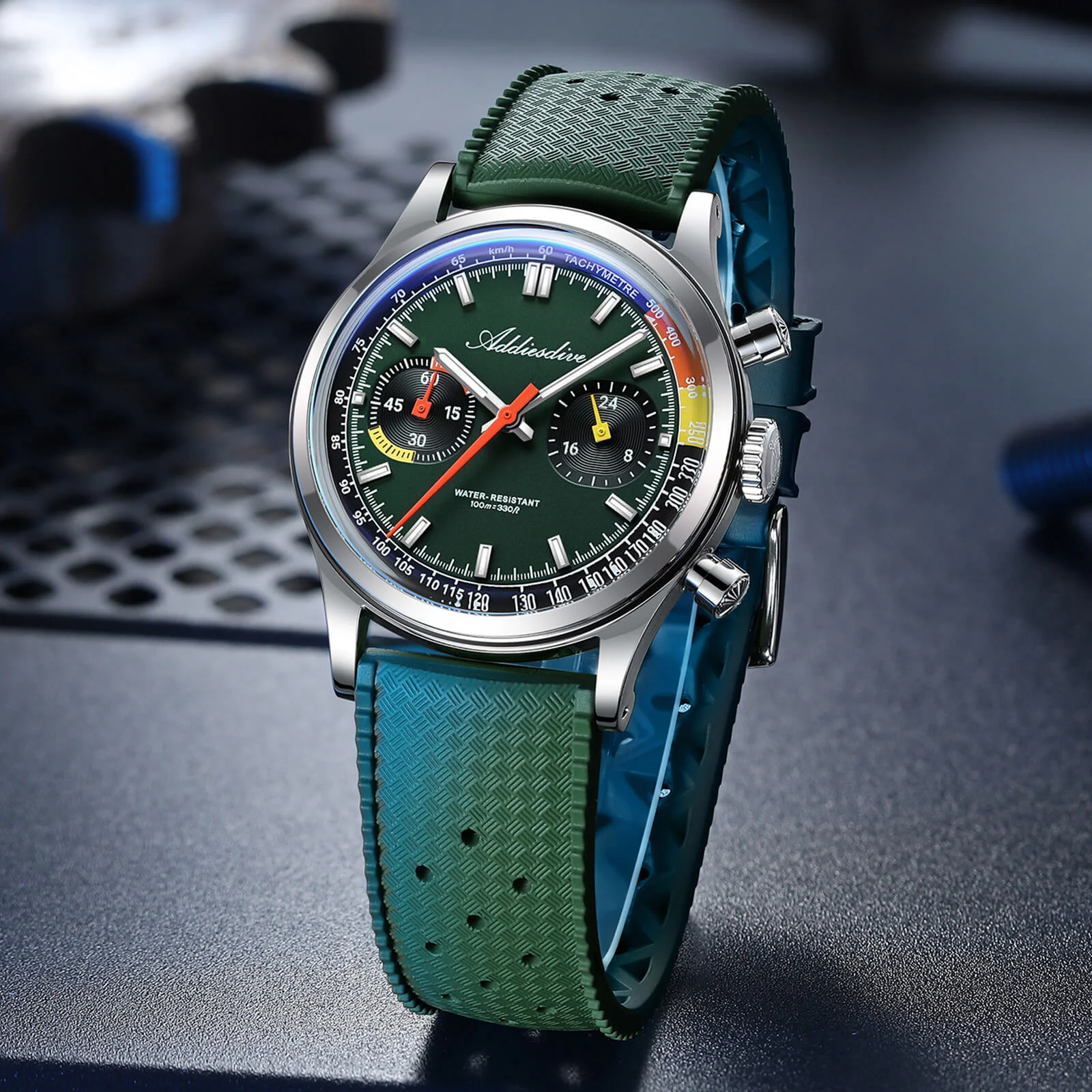 🔥Anniversary Sale🔥ADDIESDIVE 38mm Racing-Inspired Chronograph Watch AD2529&AD2549 - Image 10