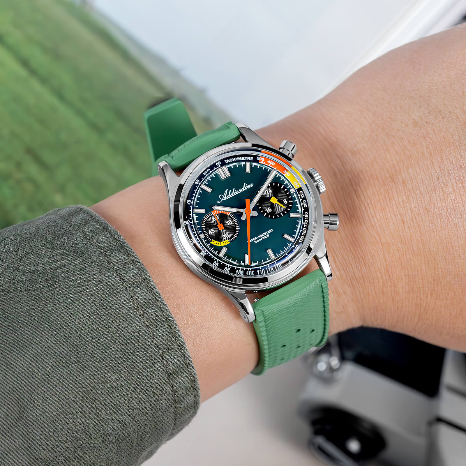 🔥Anniversary Sale🔥ADDIESDIVE 38mm Racing-Inspired Chronograph Watch AD2529&AD2549 - Image 14