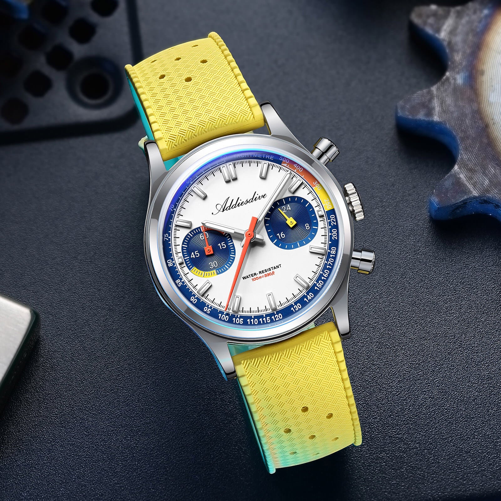 🔥Anniversary Sale🔥ADDIESDIVE 38mm Racing-Inspired Chronograph Watch AD2529&AD2549 - Image 25